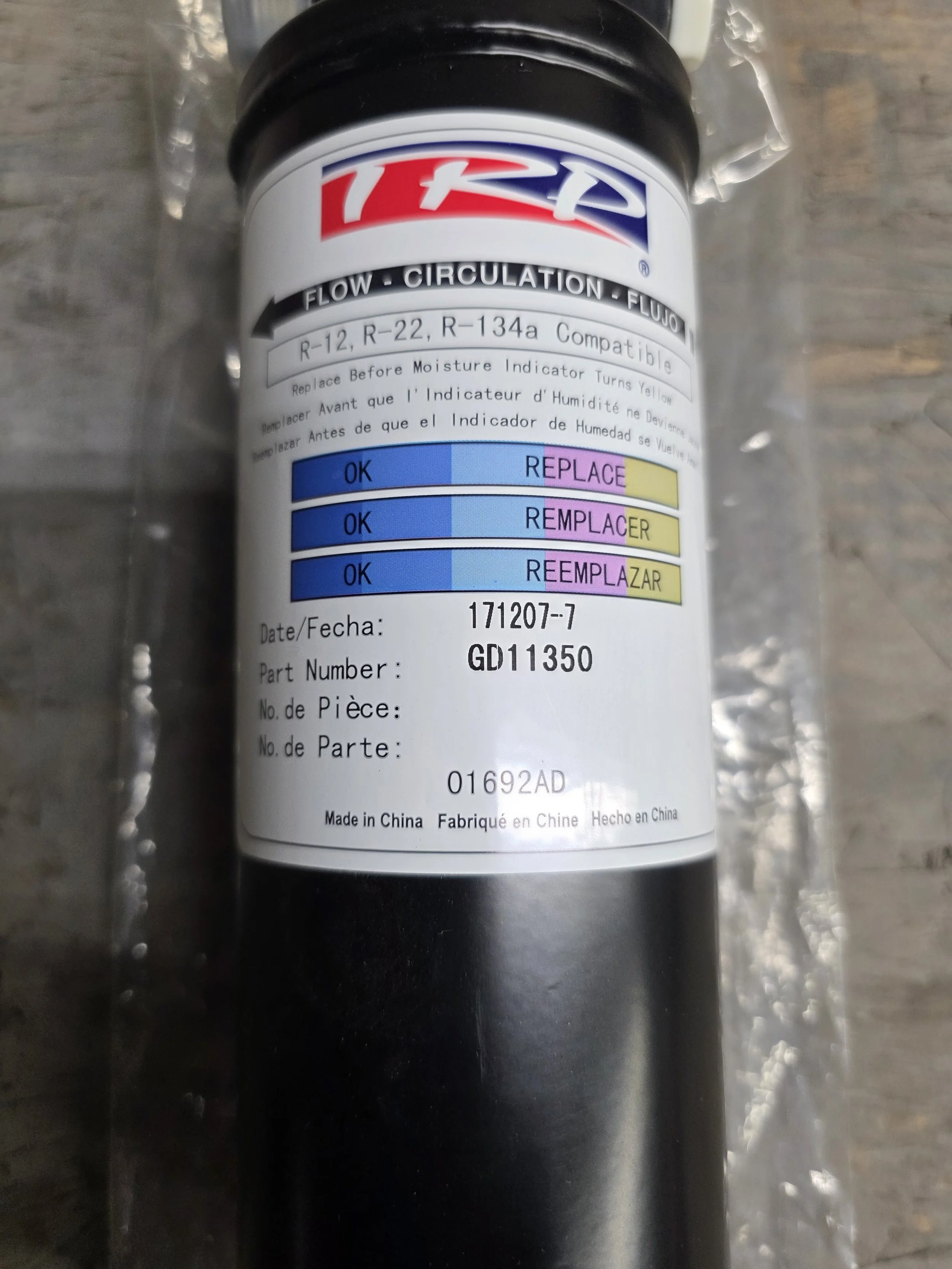 Kenworth TRP AC Receiver Drier # GD11350