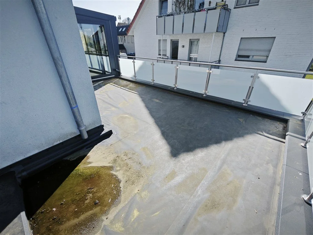 Dachterrasse Abdichtung EPDM Vorher Zustand Holzsegen Bielefeld