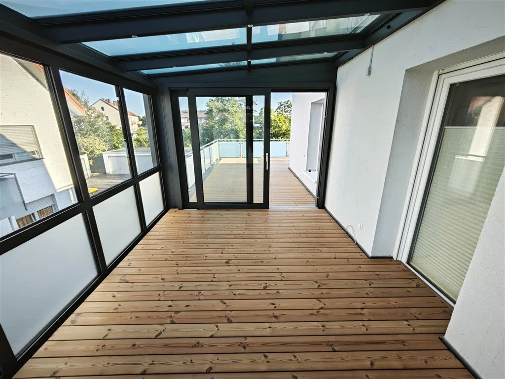 Fertige Dachterrasse Thermo Kiefer Wintergarten Holzsegen Bielefeld