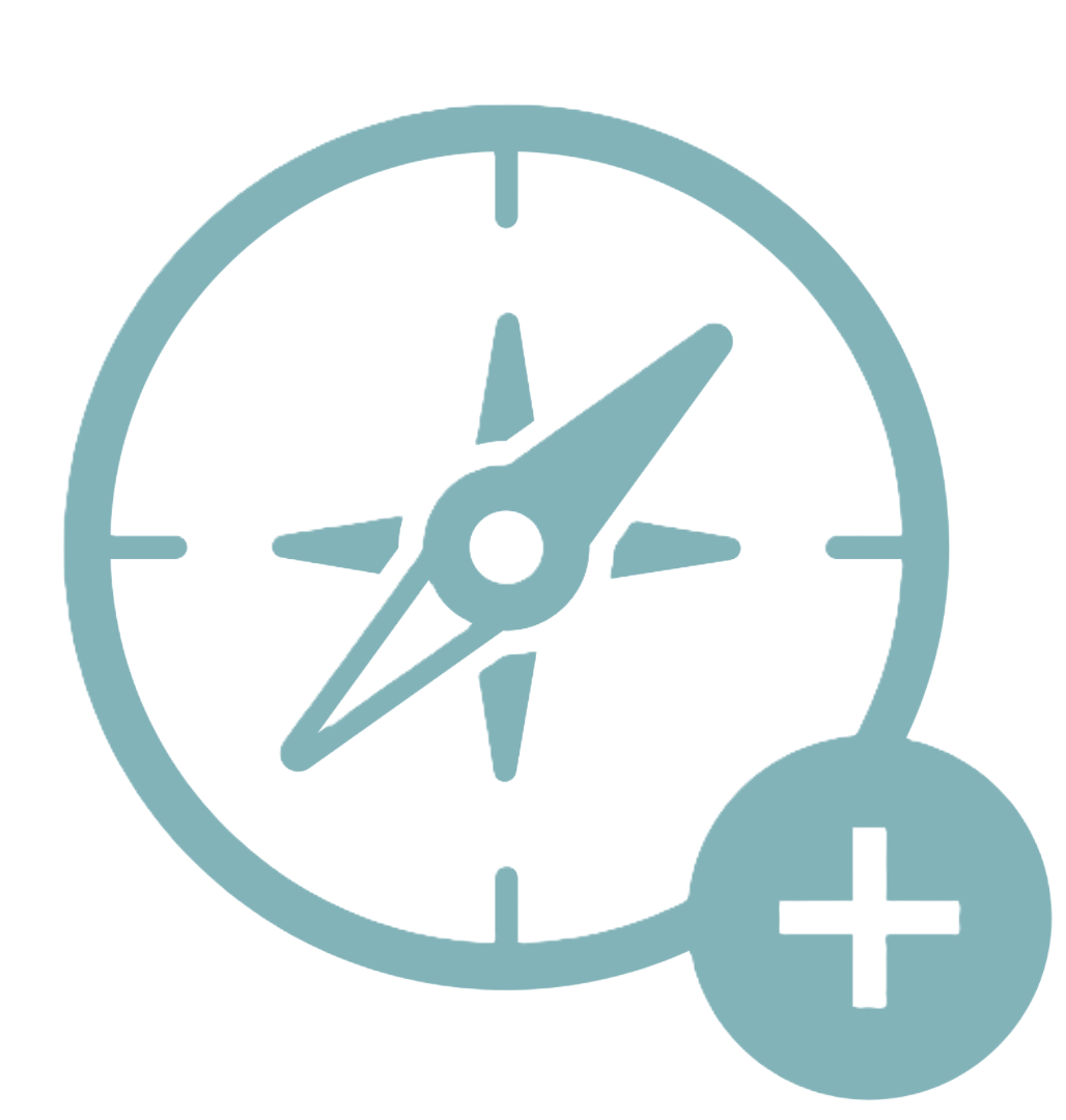 Clock icon with a plus sign in a circle, indicating adding or increasing time.