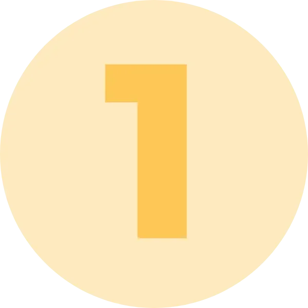 Icon mit der Zahl 1