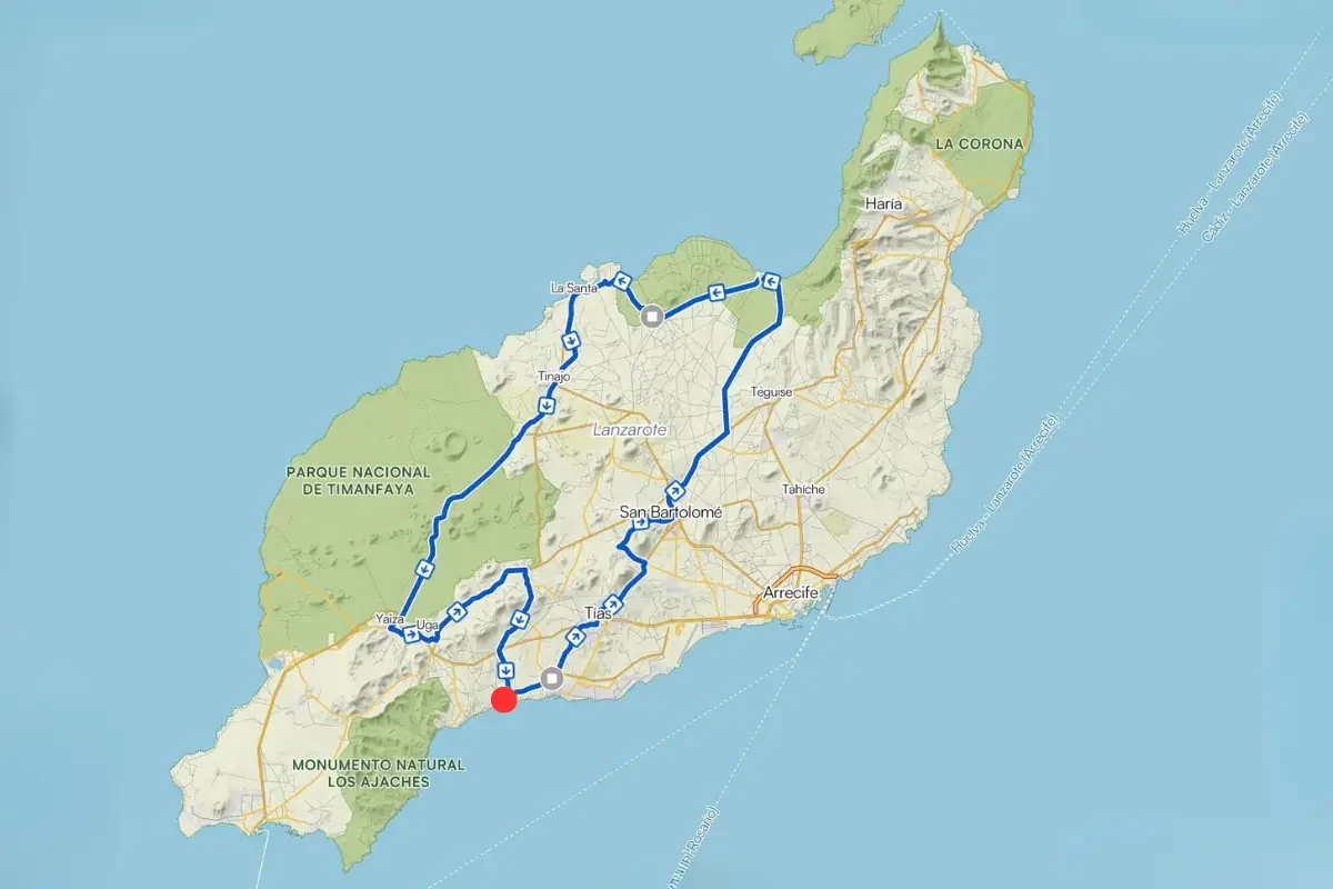 Funky Famara Road Bike Route