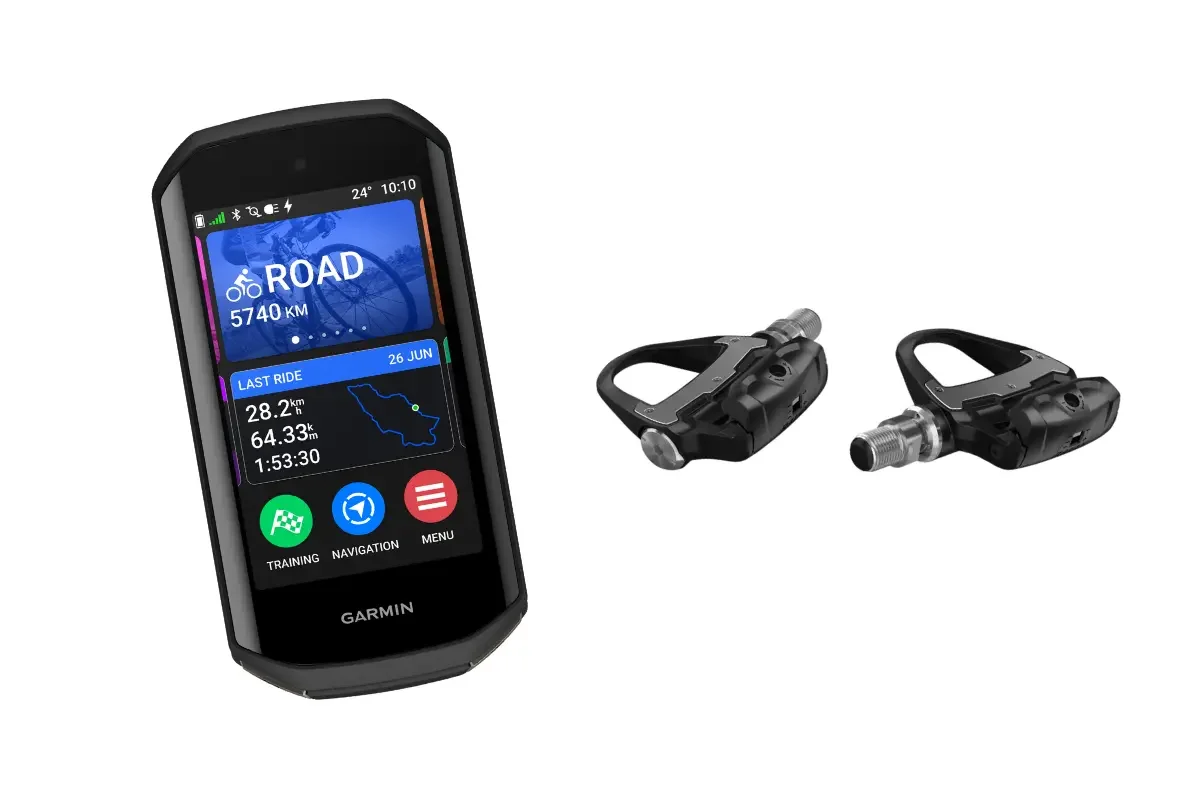 Ciclocomputador y medidor de potencia como extra para el alquiler de bicicletas