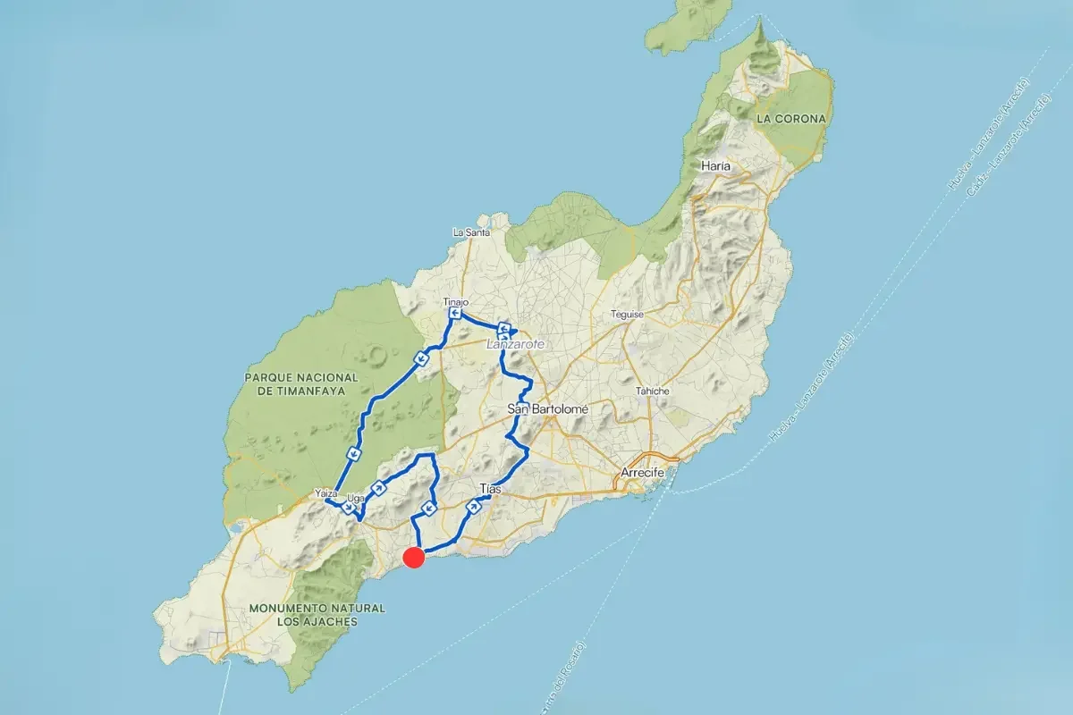 Lanzarote Bike Road Bike Route: Timanfaya Royal