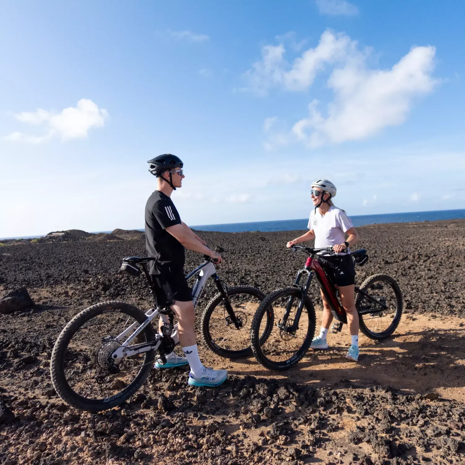 Two E-MTB Biker in Lanzarote