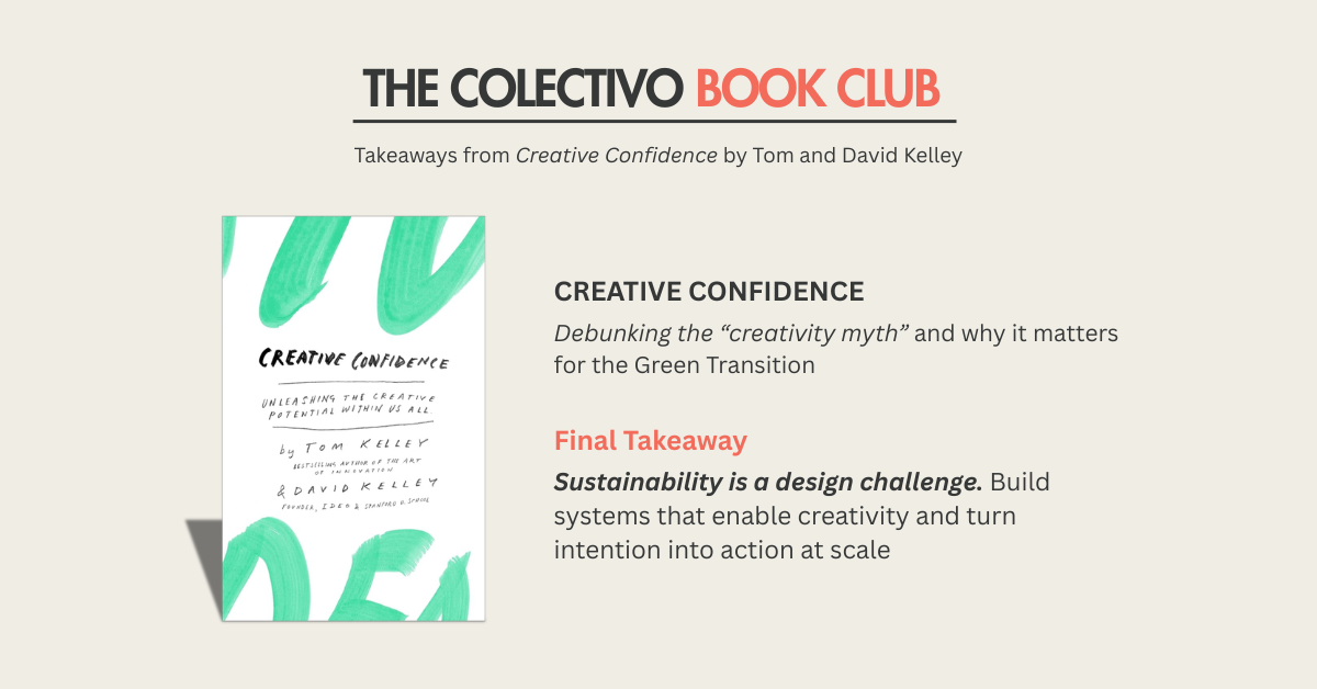 Colectivo Book Club Takeaways: Creative Confidence and the Infrastructure of Innovation
