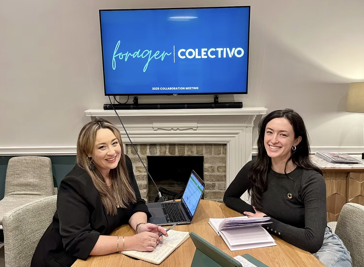 Photo: Feebee Foran, CEO of Forager and Laura McDermott, CEO of Colectivo.