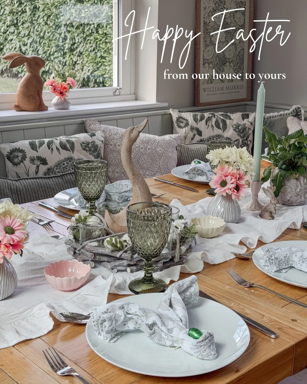 Happy Easter from our house to yours. 
I hope you are eating lots of chocolate and surrounding yourself with loved ones. 🌸🌼🌿