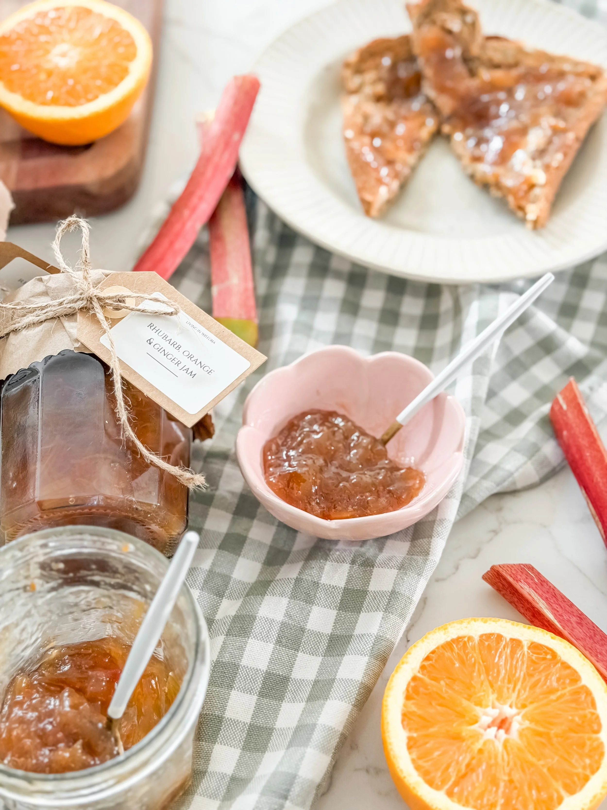 Rhubarb, Orange &amp; Ginger Jam Recipe &mdash; now live on the blog.

There&rsquo;s something incredibly satisfying about turning a few simple ingredients into something you can enjoy long after the harvest is over.

Made with homegrown rhubarb, fre