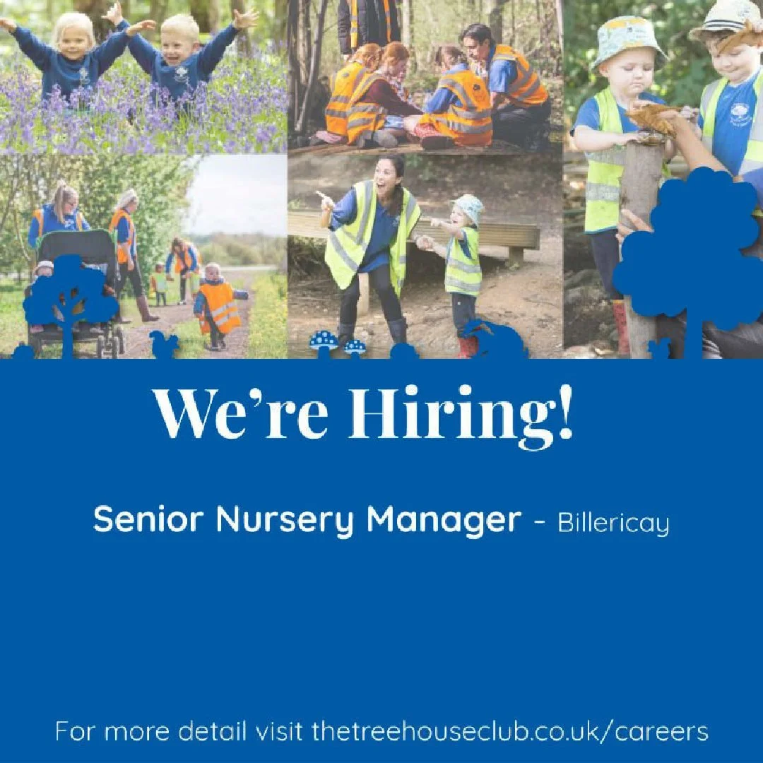 We&rsquo;re hiring! Join The Treehouse Club &amp; Forest Schools, we&rsquo;re looking for a Senior Nursery Manager to lead and nurture one of our exciting settings in #Billericay. Work with a team that values growth, joy, and connection, because your