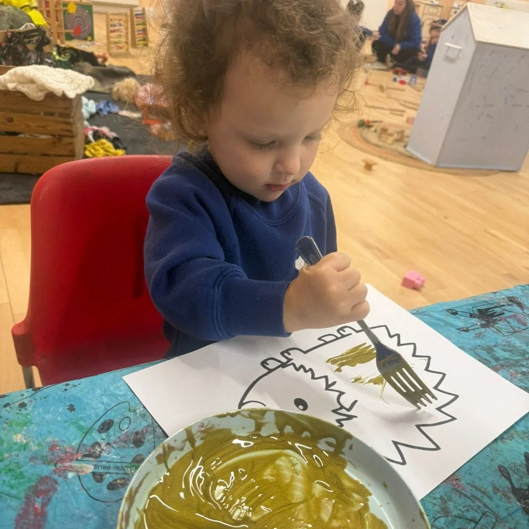 Yesterday was National Hedgehog Day, and this week the children have been painting their own hedgehogs. Instead of paintbrushes, they used forks to create unique patterns, having lots of fun in the process 🦔🦔 - Treehouse Club Great Totham