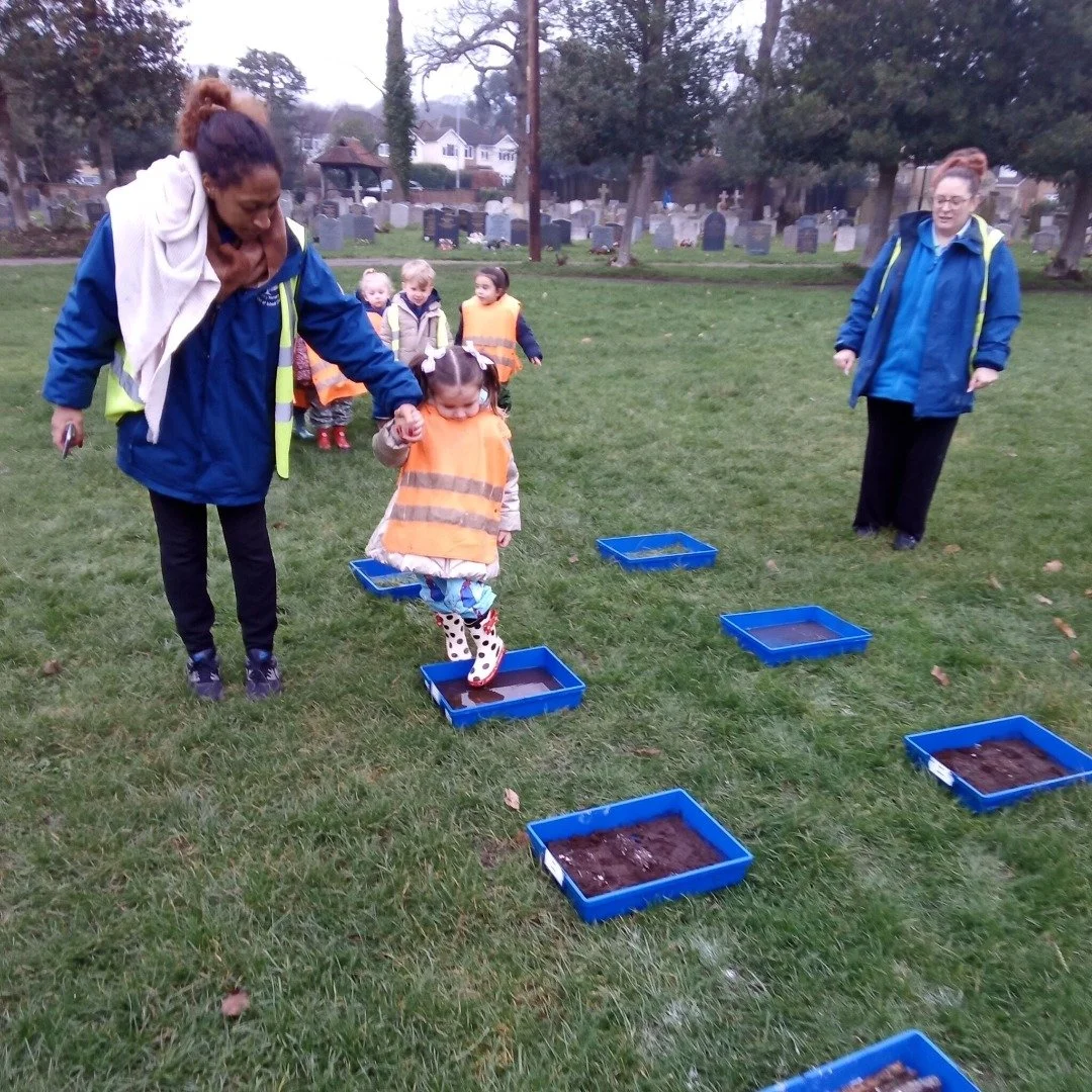 We're going on a bear hunt! Storytelling is not just reading, it's experiencing the story through play and action. The children at Ingrave St Nicholas had lots of fun trying to find that bear!

#Nursery #EYFS #Storytime #Play #NationalStoryWeek