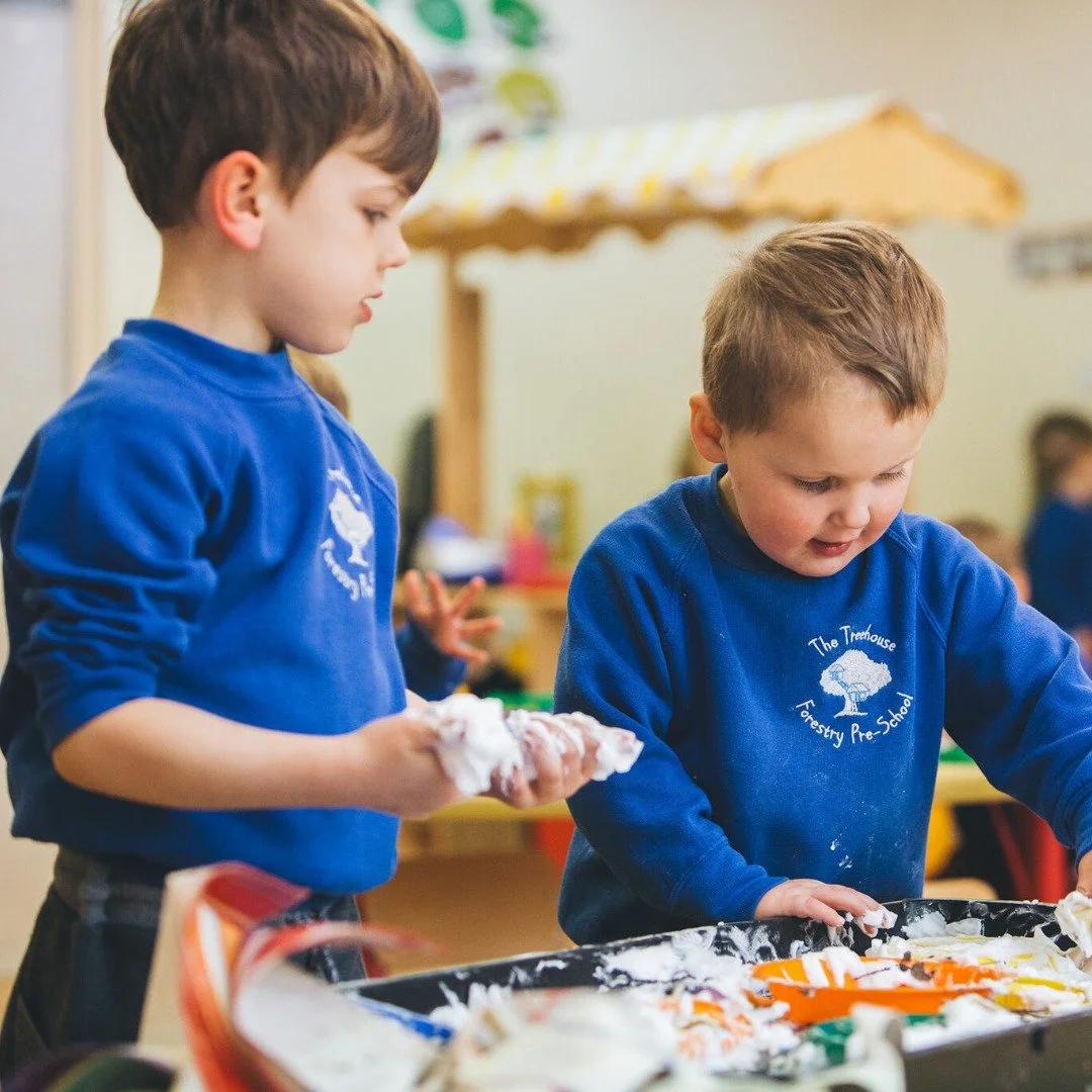 Sensory play in nurseries helps children explore the world through touch, sight, sound, taste, and smell. It supports language skills, cognitive growth, problem-solving skills, and social interaction. Simple activities like playing with sand, water, 
