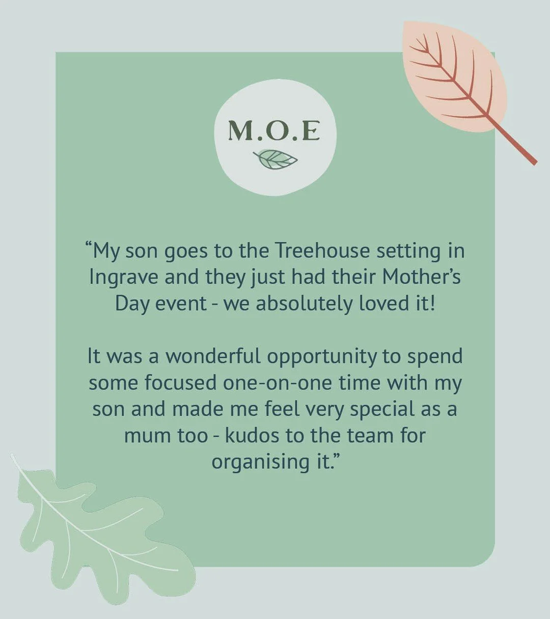 We love creating opportunities for families to spend meaningful time together, and it&rsquo;s even more special when we hear feedback like this:

"We absolutely loved it&hellip; such a lovely celebration&hellip; it made me feel very special as a