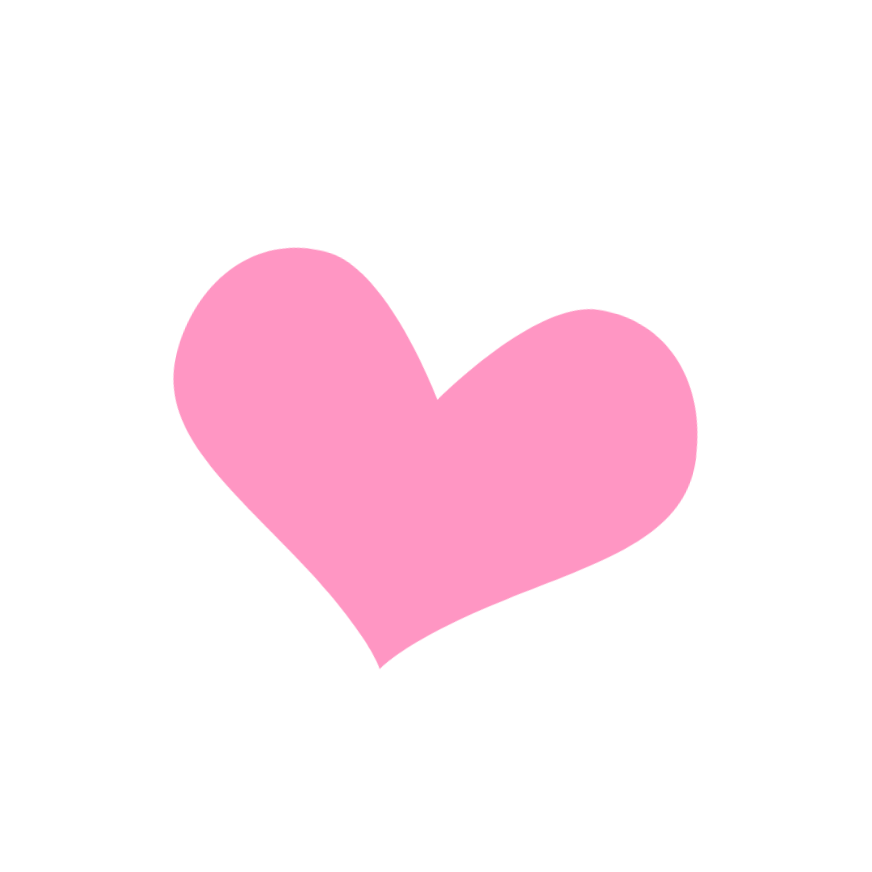 Black background with a large pink heart in the center.