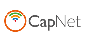 CapNet logo with an orange and green circular design and the word 'CapNet' in gray.
