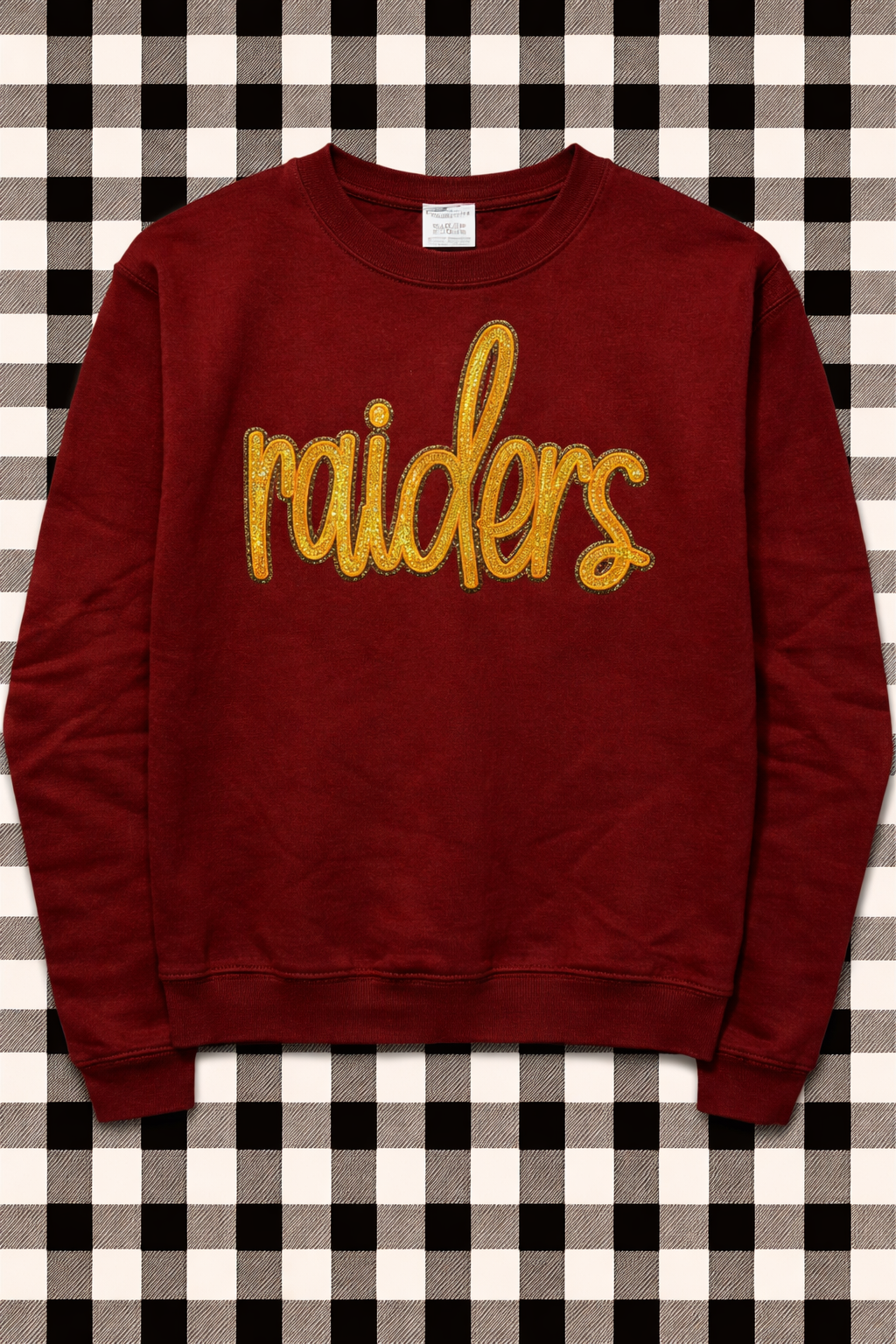 Raiders Script Sequin Top