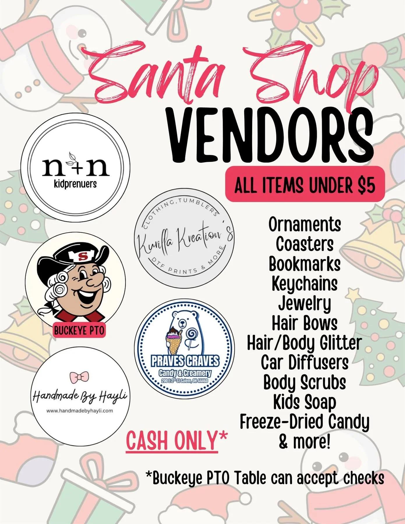 Salem Elementary Santa Shop