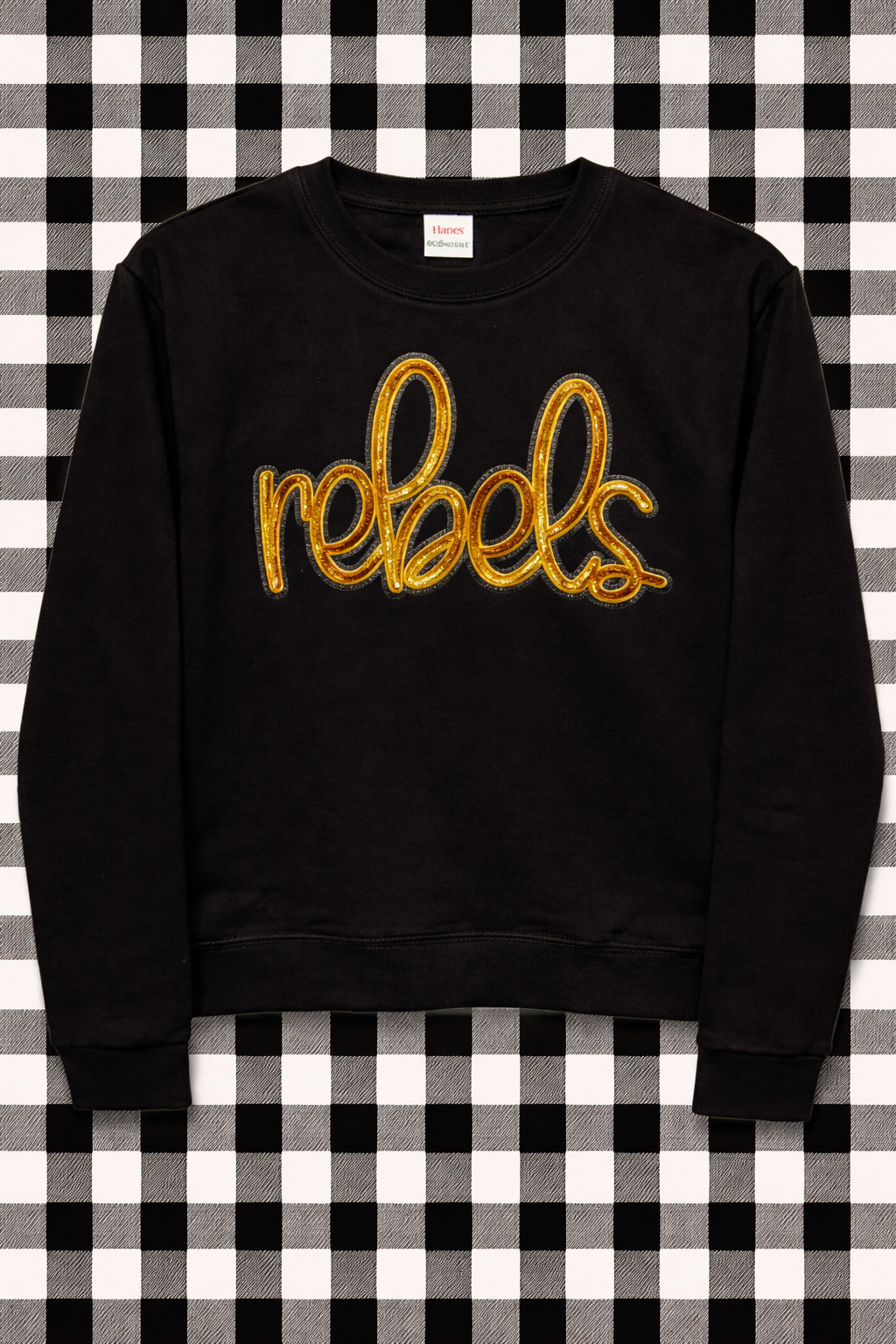 Rebels Script Sequin Top