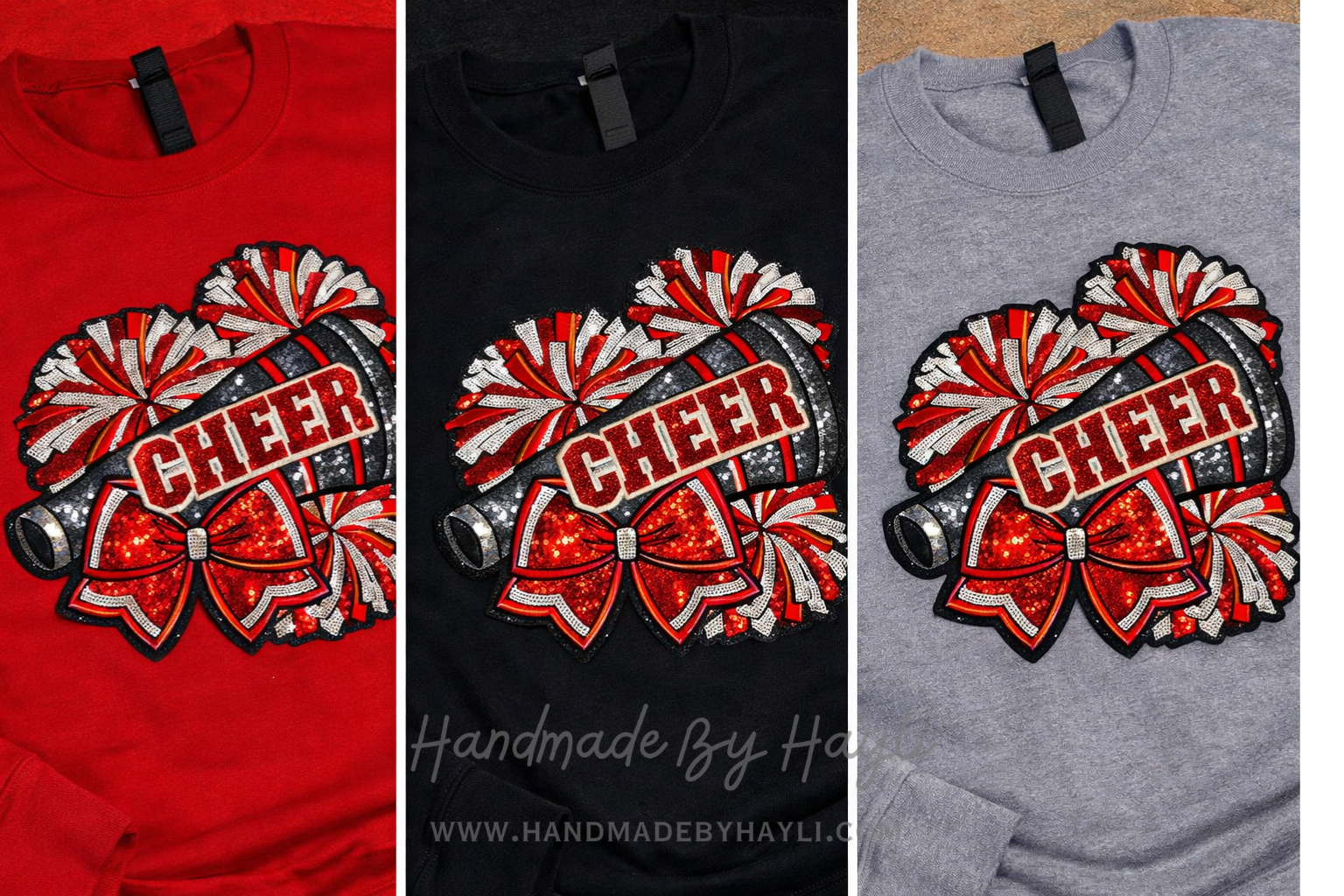 CHEER Sequin Top - Red