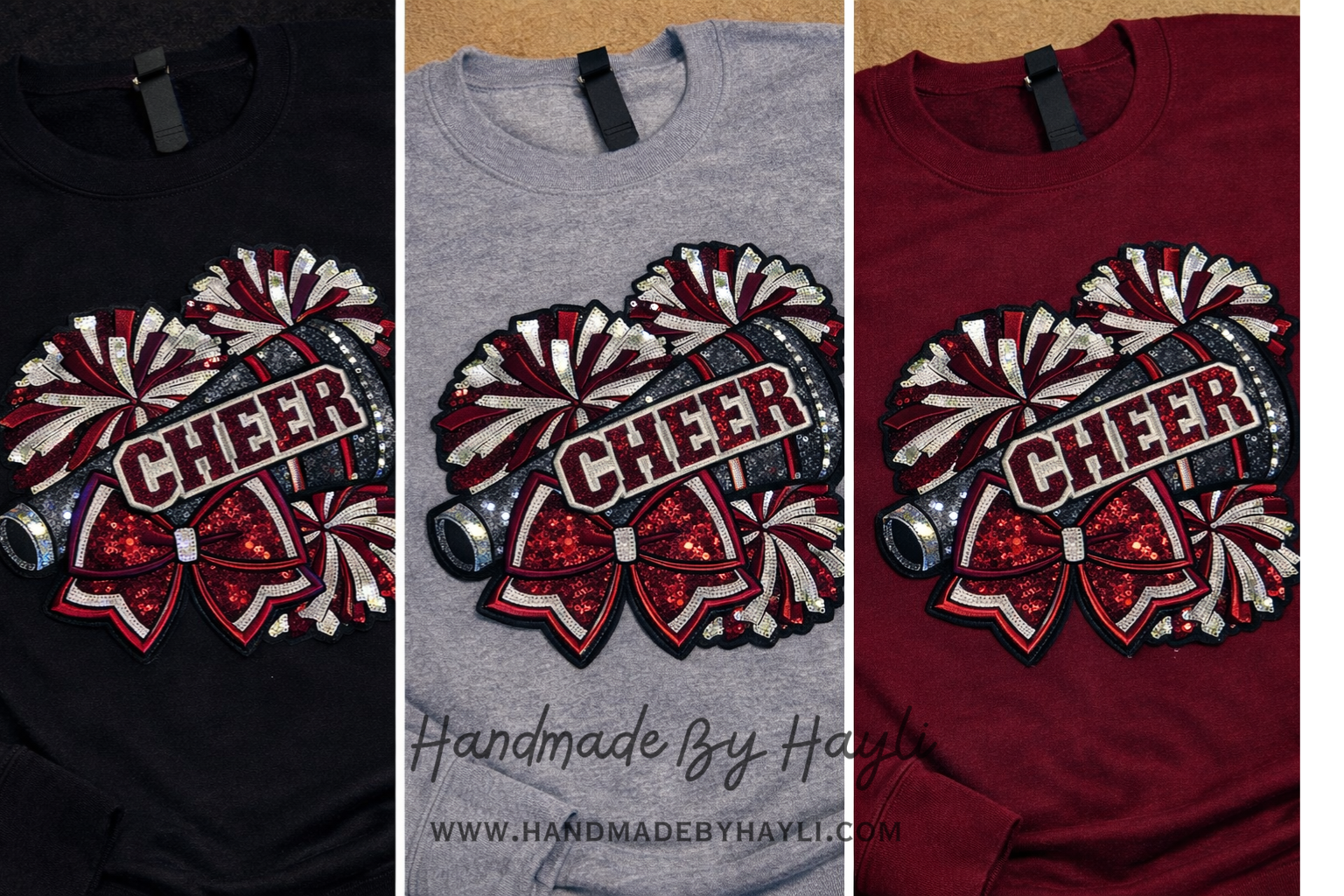 CHEER Sequin Top - Maroon