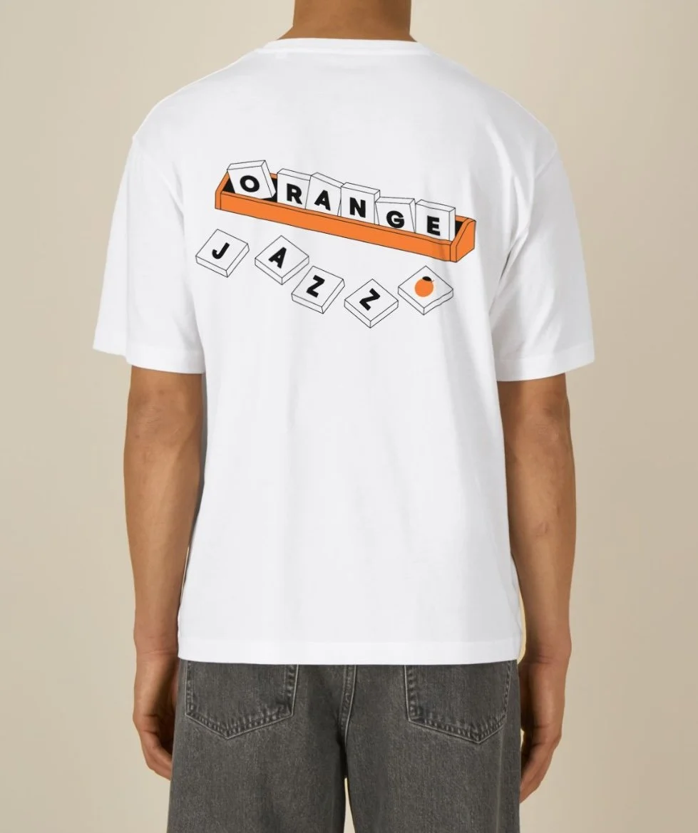 Tricou Orange Jazz - Scrabble