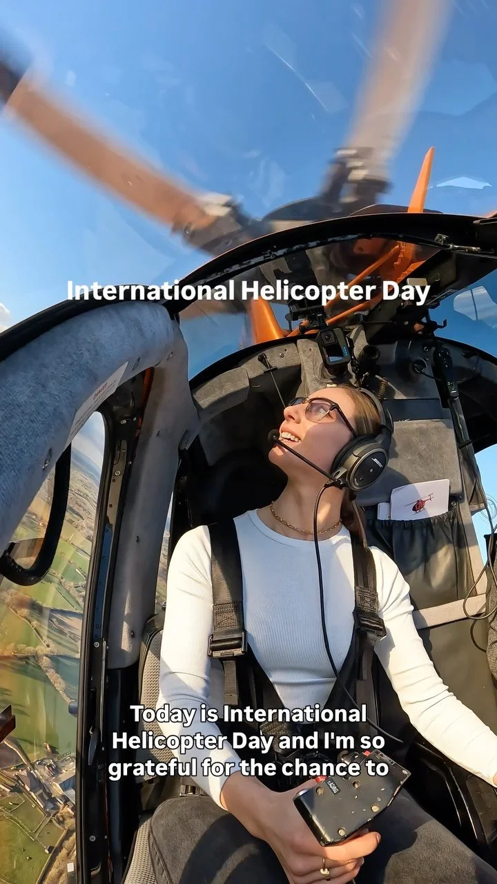 Today is International Helicopter Day 🚁 and I’m so grateful for the chance to have learnt to fly these incredible machines.
They say helicopters beat the air into submission… and maybe that’s true, but for me, they’ve also