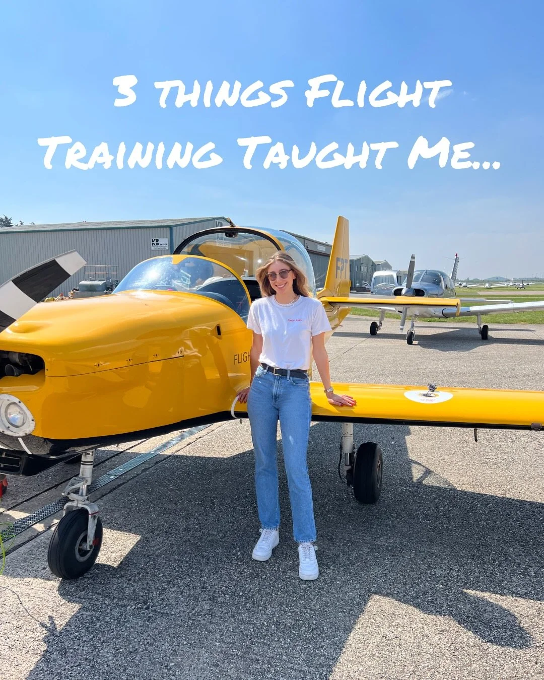 Learning to fly has taught me so many lessons! However these 3 things have really stuck with me since my flight training 🛫

Let me know what flight training taught you! 👇🏼 

#aviation #flighttraining #pilottraining #aviationlife #womeninaviation