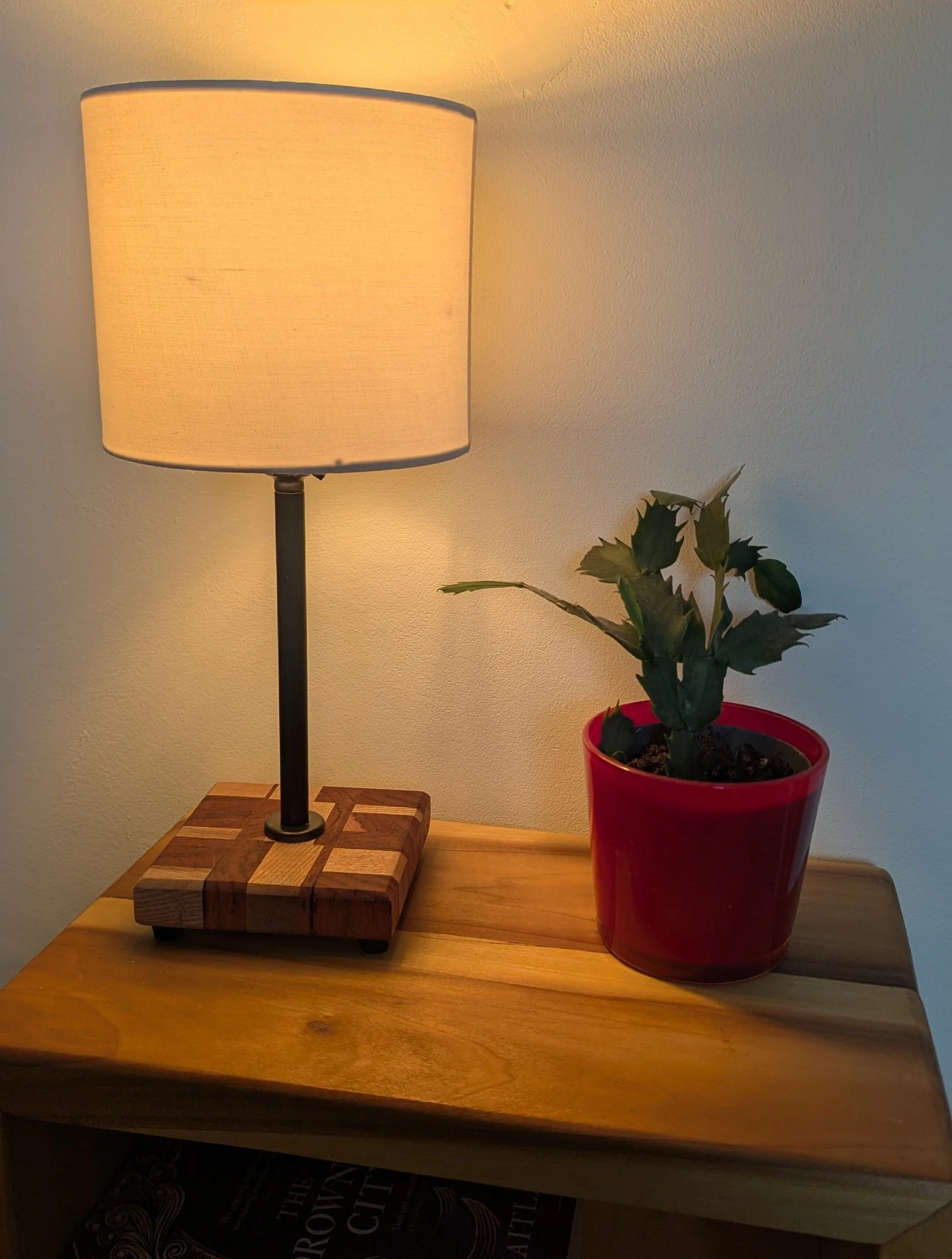 Side Lamp - Mango and Ash Base (Pair)