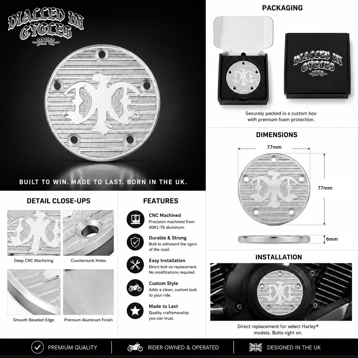 DIC - TWIN CAM POINTS COVER - RAW
