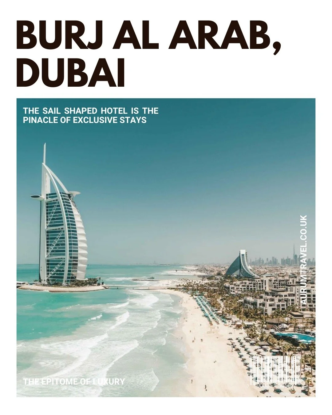 "Experience Dubai&rsquo;s ultimate in opulence at the Burj Al Arab &mdash; iconic architecture, lavish suites, and world-class luxury."

#BurjAlArab #LuxuryTravel #DubaiLuxury #LuxuryHotel #ExclusiveEscapes #TravelInStyle #LuxuryLifestyle #