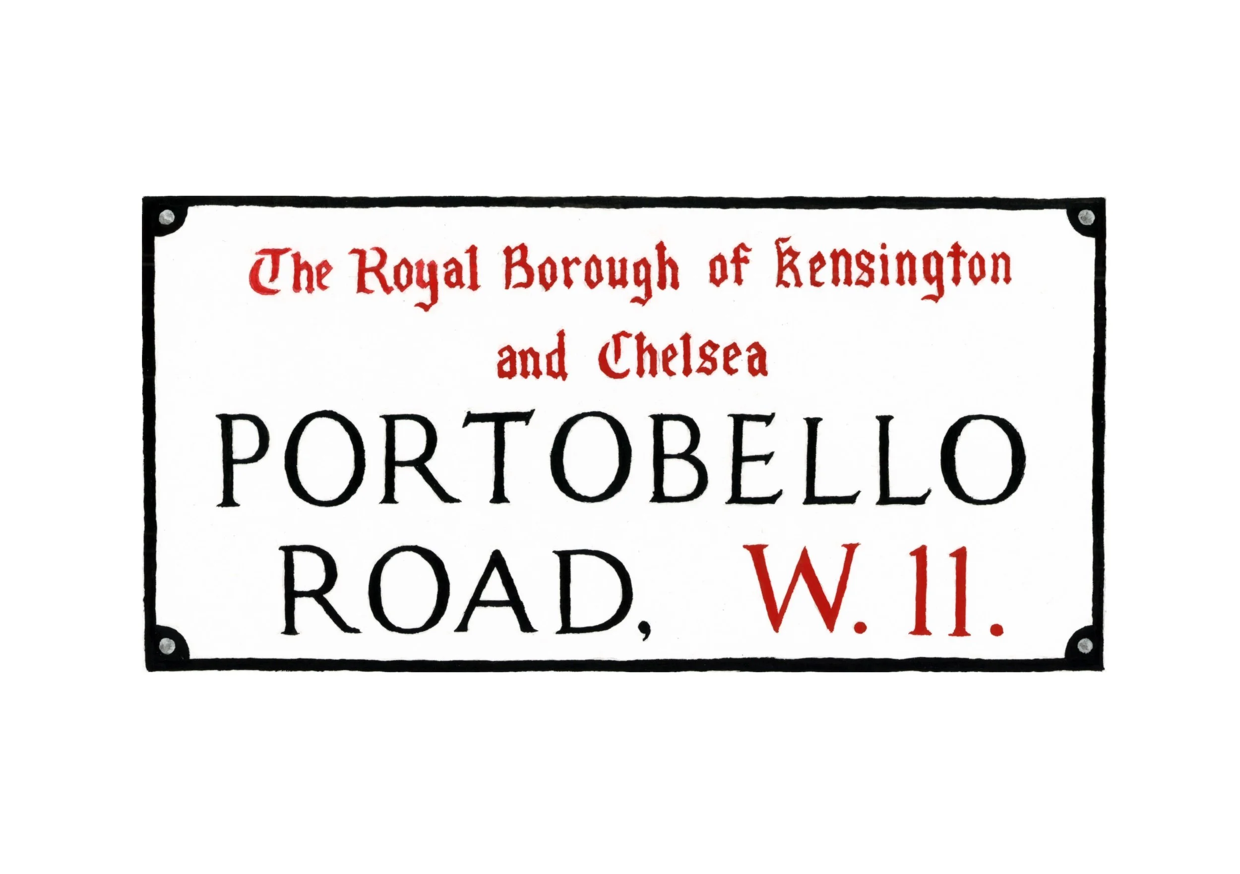 Watercolor - Portobello Road Sign - A5.jpg