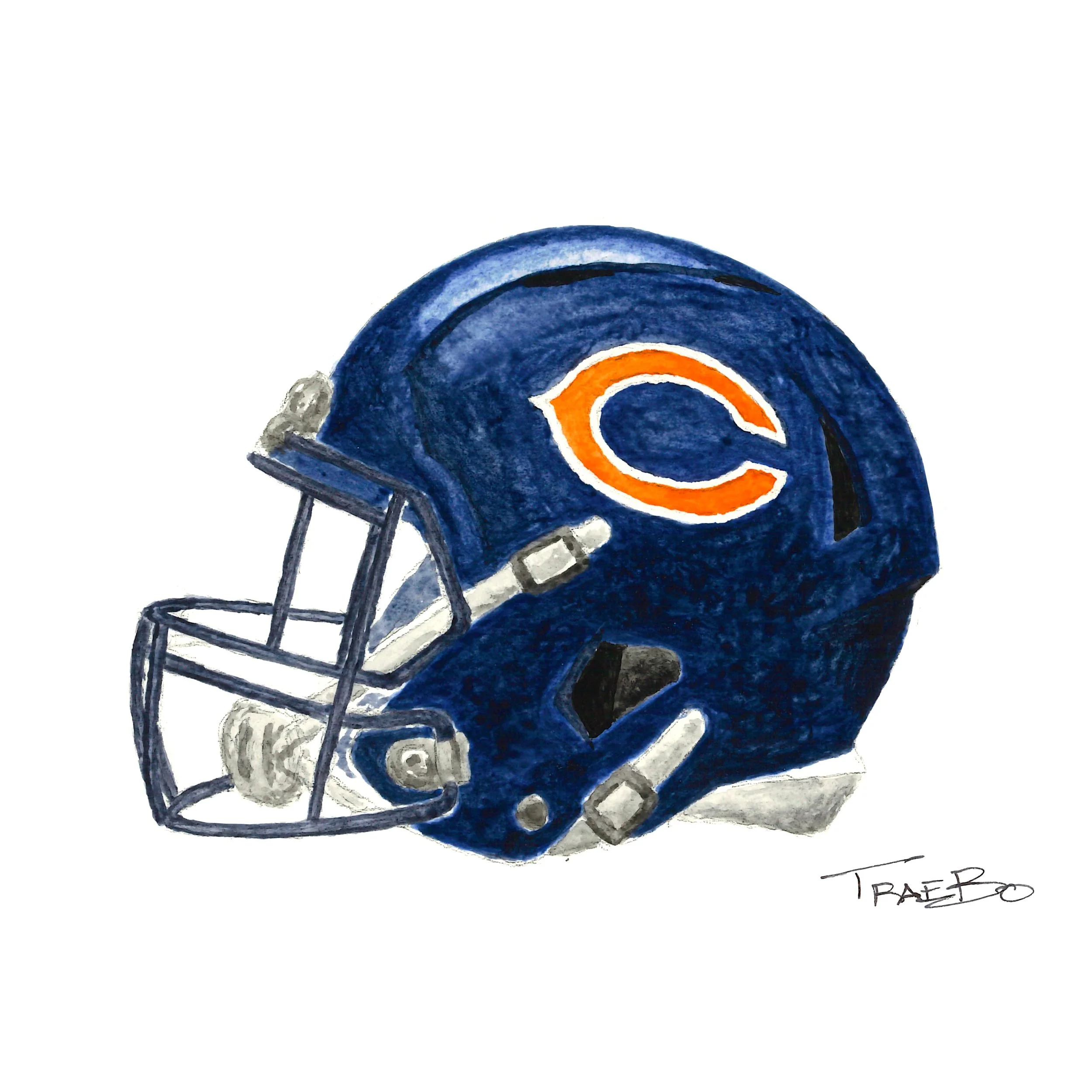 BEAR DOWN WATERCOLOR