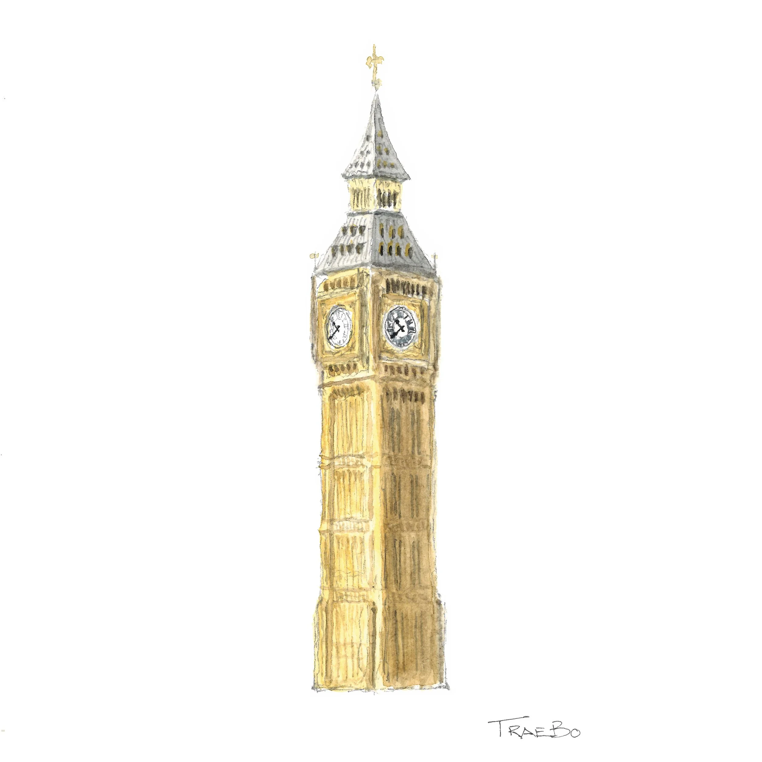 BIG BEN WATERCOLOR