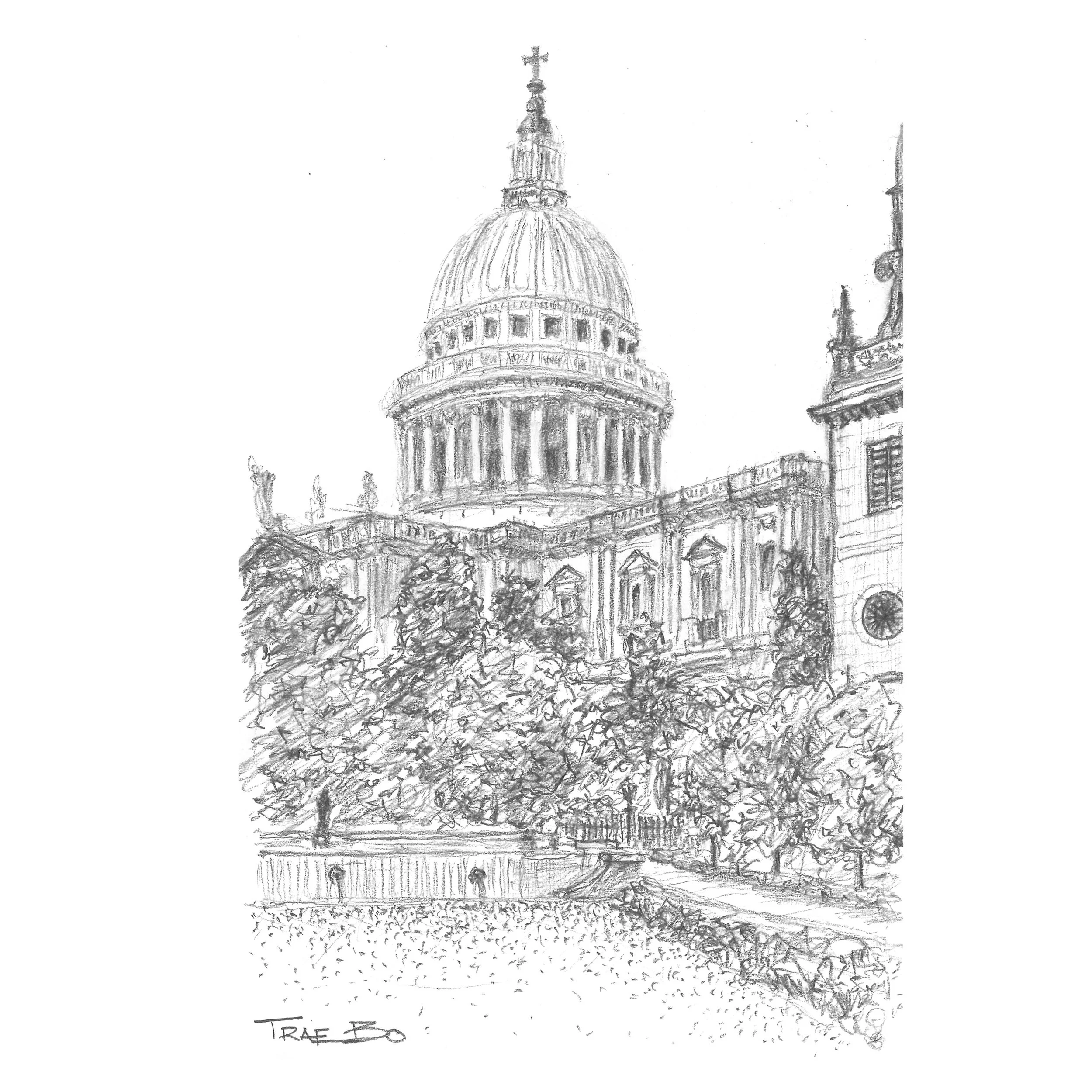 St. Paul's Cathedral Sketch