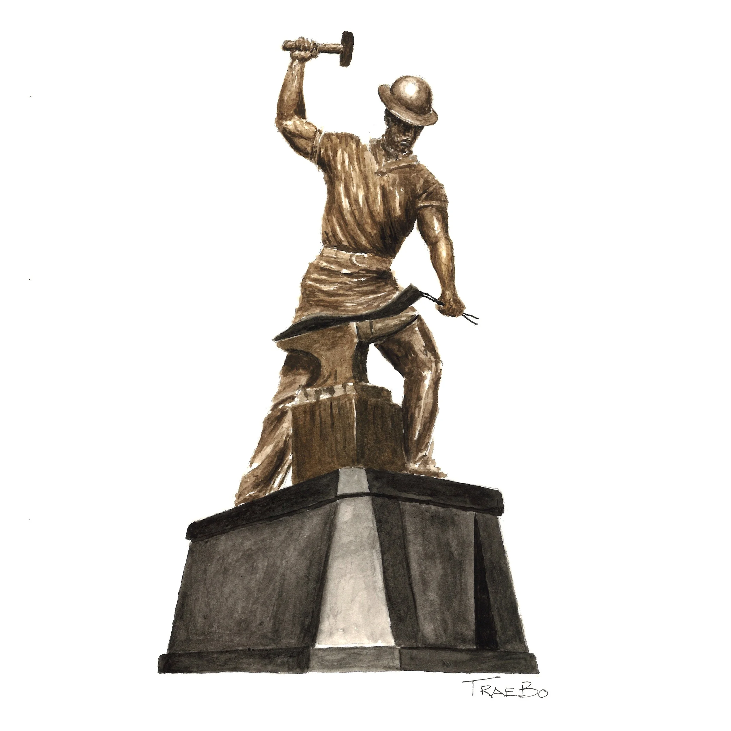 BOILERMAKER WATERCOLOR