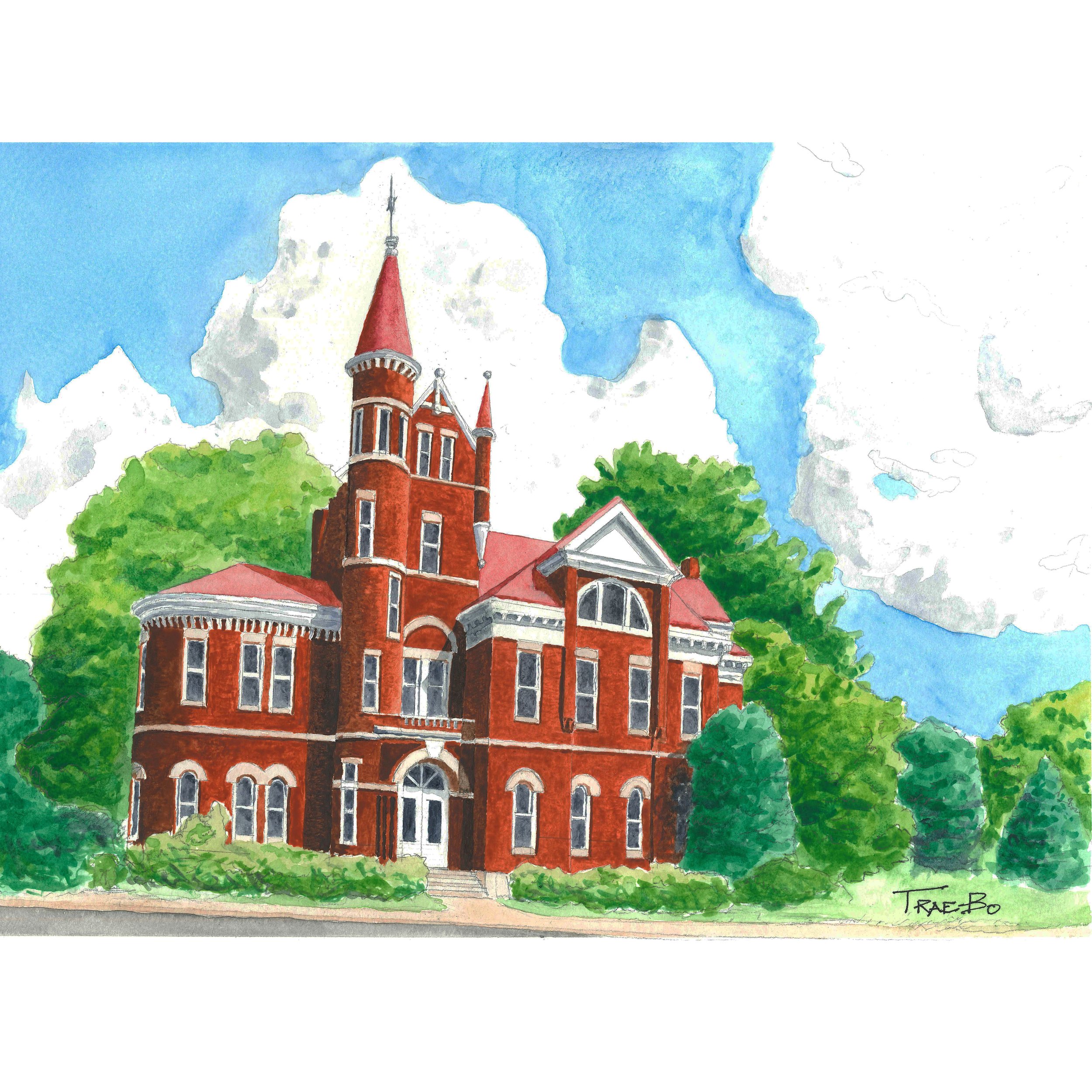VENTRESS HALL WATERCOLOR
