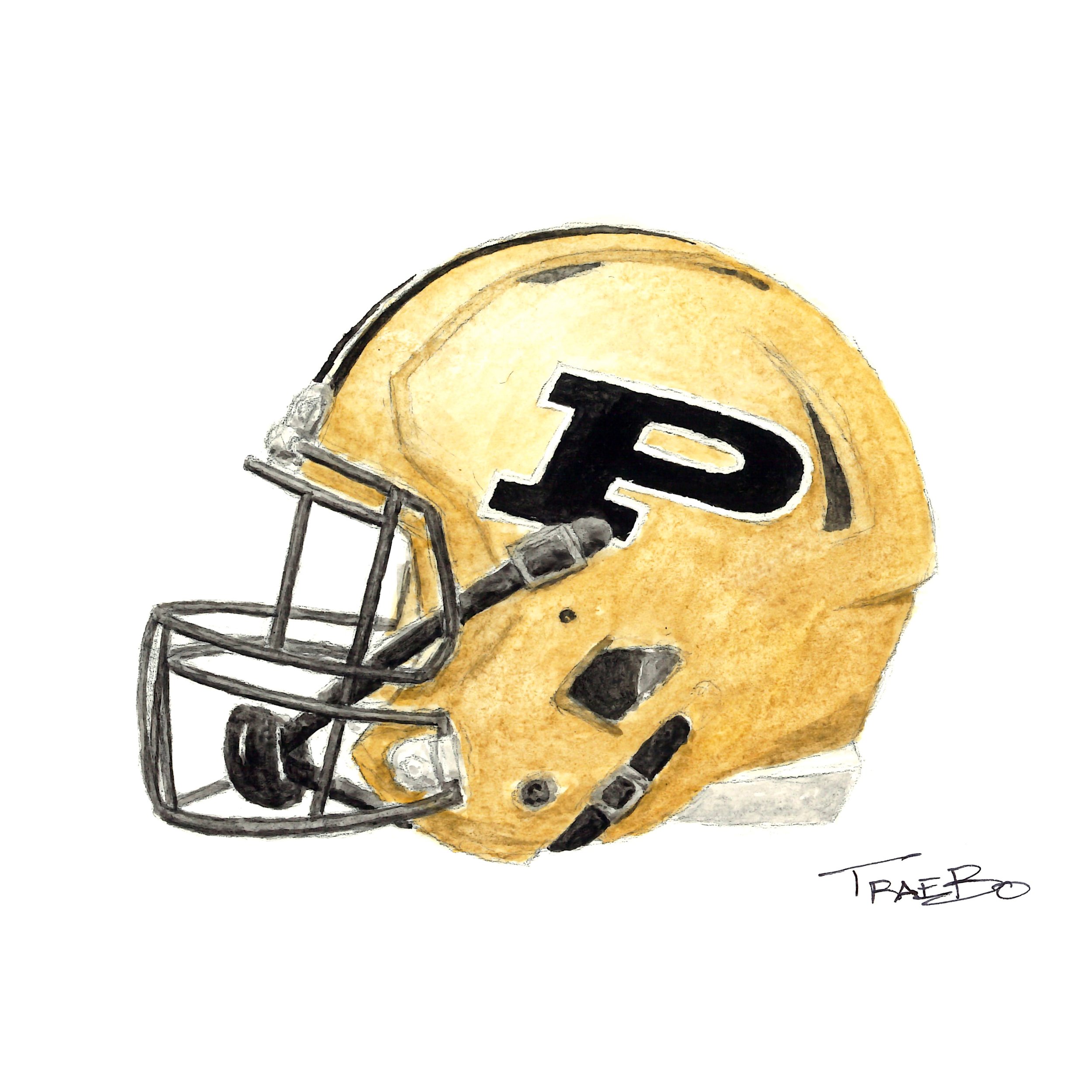 HAIL PURDUE WATERCOLOR
