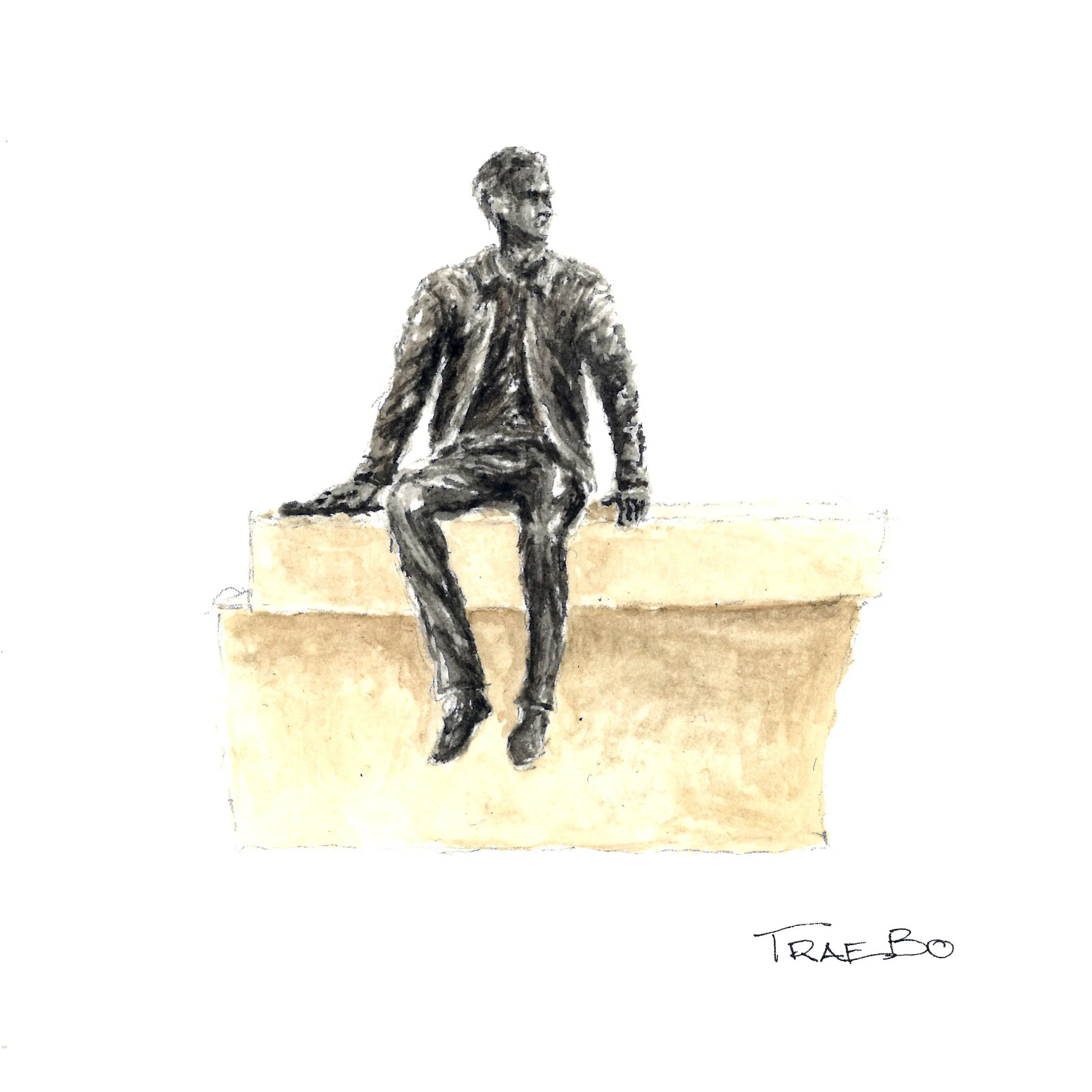 NEIL ARMSTRONG WATERCOLOR