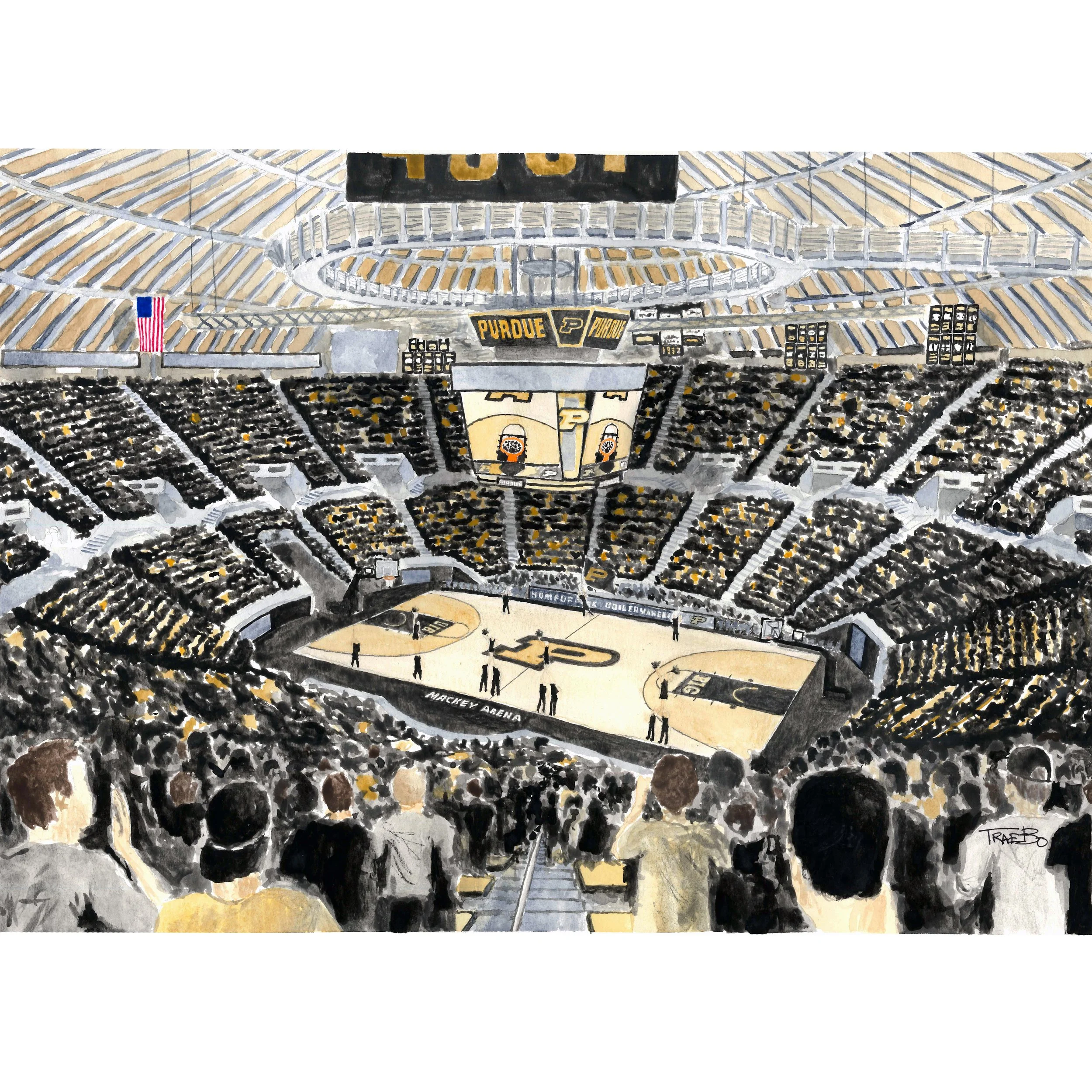 MACKEY ARENA WATERCOLOR