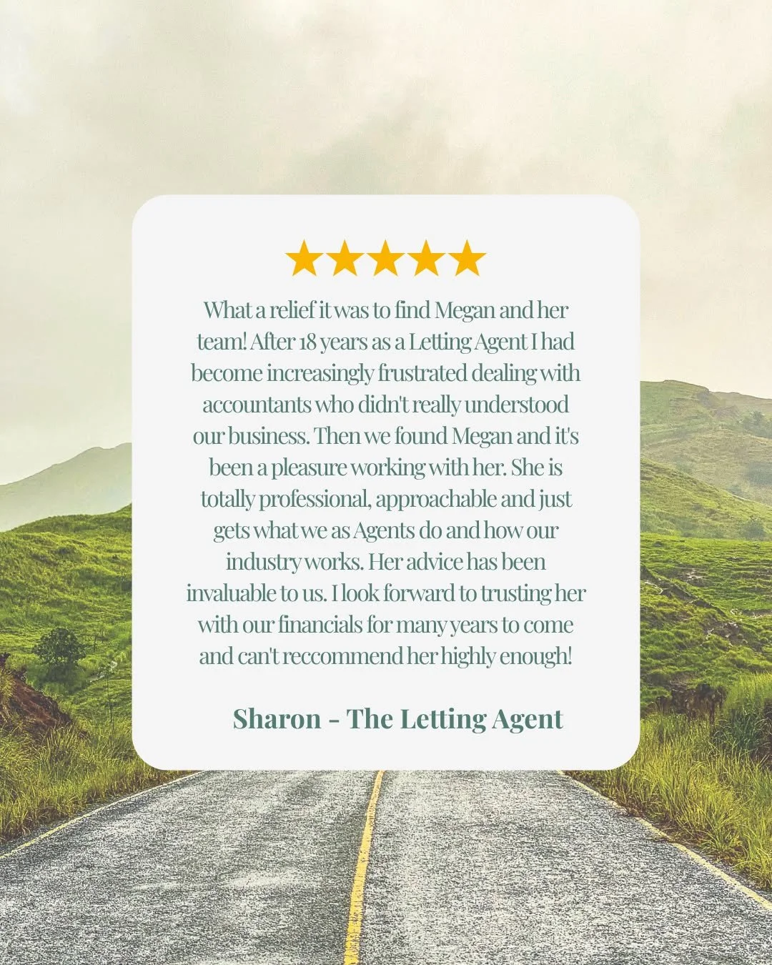 Receiving a review like this to end the day! 😍 Thank you Sharon!

www.lettsaccounting.com

#CharteredAccountants #LettingAgentSpecialist #HappyClients
