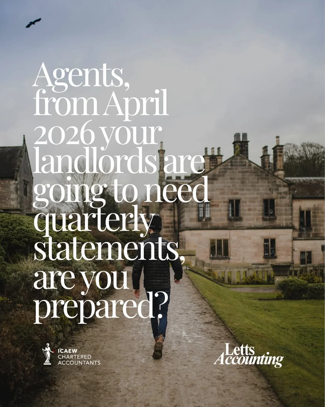 Letting agents - are you ready for April 2026?

From April 2026, Making Tax Digital for Income Tax comes into effect. This means your landlord clients will likely need to submit quarterly returns to HMRC.

To help them stay compliant, you&rsquo;ll ne