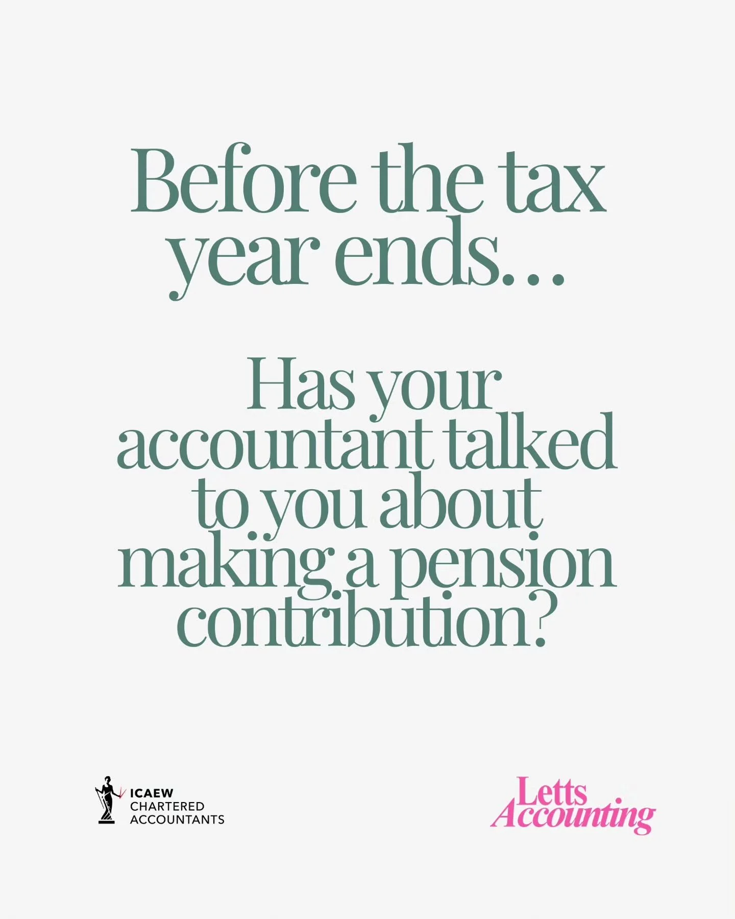 Before the tax year ends&hellip; has your accountant discussed pension contributions with you?

For many business owners operating through a limited company, making a pension contribution directly from the company can be a highly tax-efficient strate