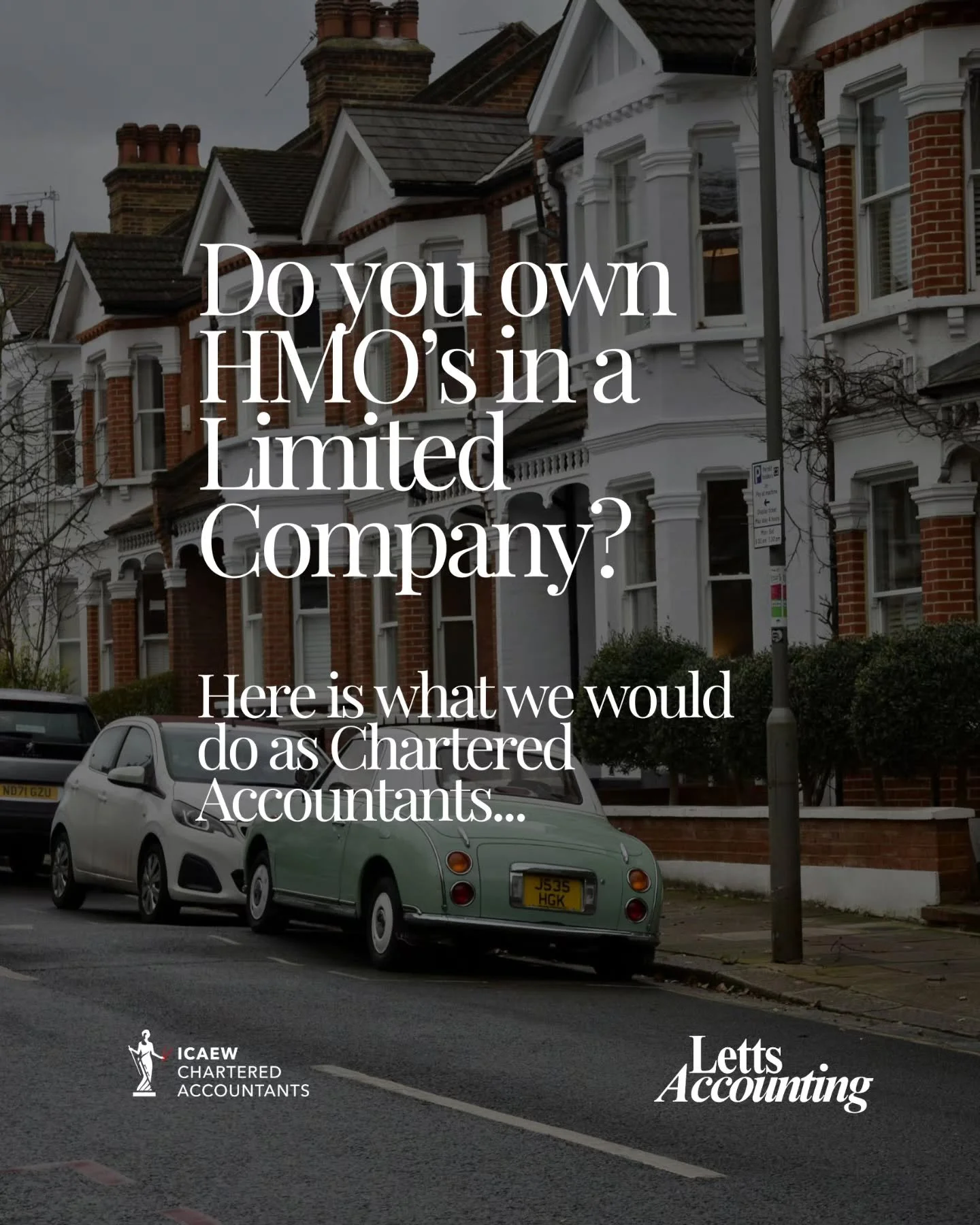 Owning HMOs in a limited company? It&rsquo;s not one-size-fits-all.

Whether your properties are short-term lets or long-term rentals can impact things like VAT registration - and that&rsquo;s just the start.

At LettsAccounting, we help HMO investor