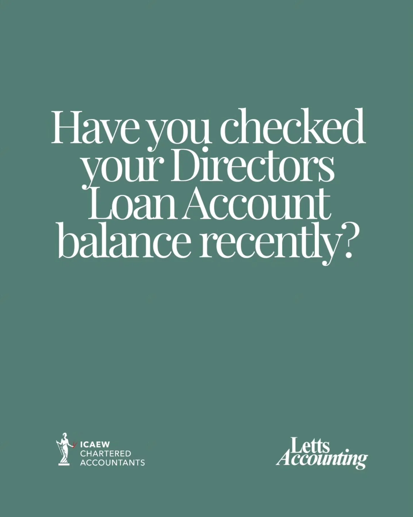 When did you last check your Directors Loan Account balance? 👀

If the answer is "a while ago" - you're not alone. But this is one of those things that can quietly cause real problems if it's not kept on top of.

Here's what you need to kn