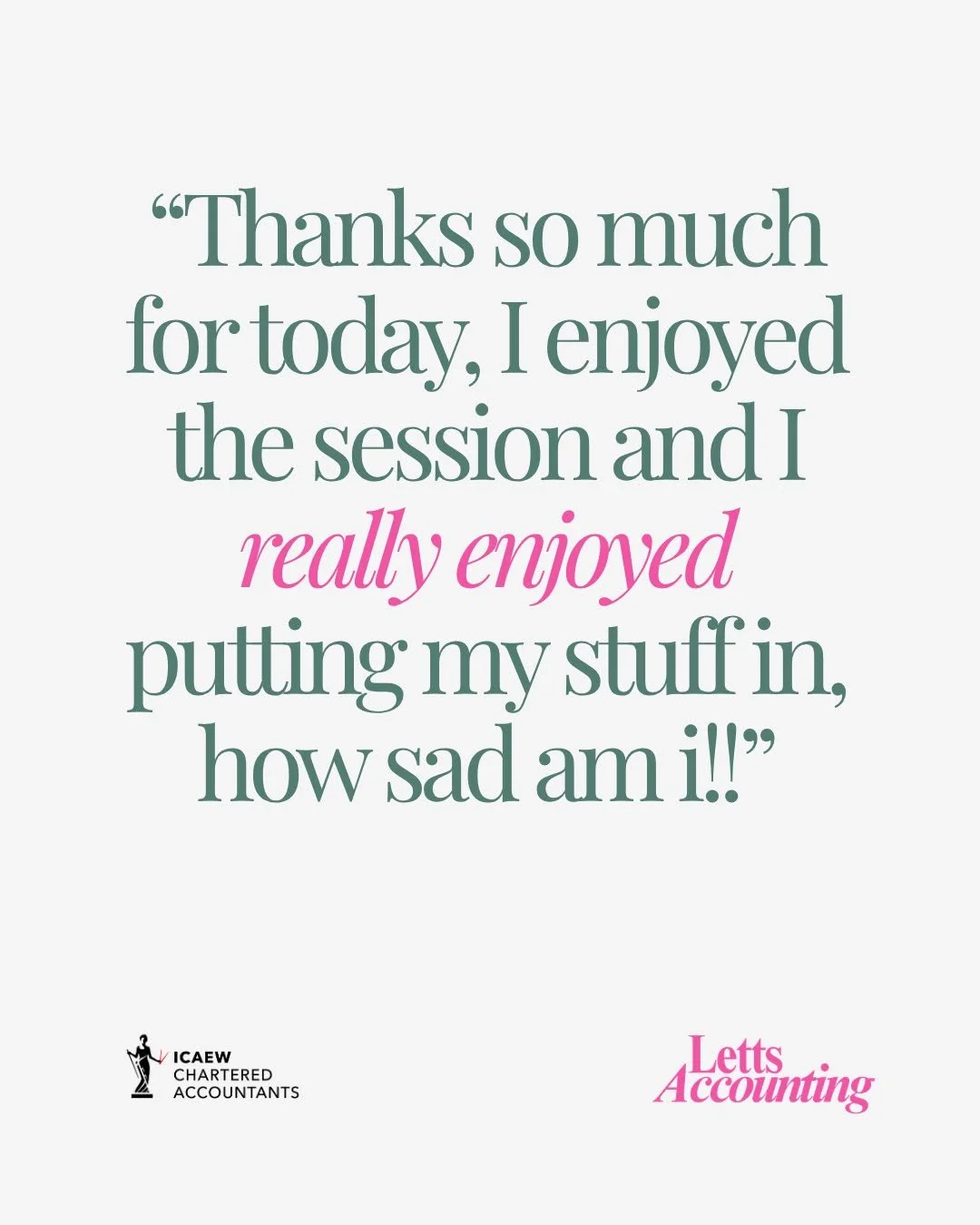 "I really enjoyed putting my stuff in, how sad am I!"

That's a line from an email we recently received from a new client, straight after her first Xero training session.

She admitted she'd been dreading it. Bookkeeping software can feel l
