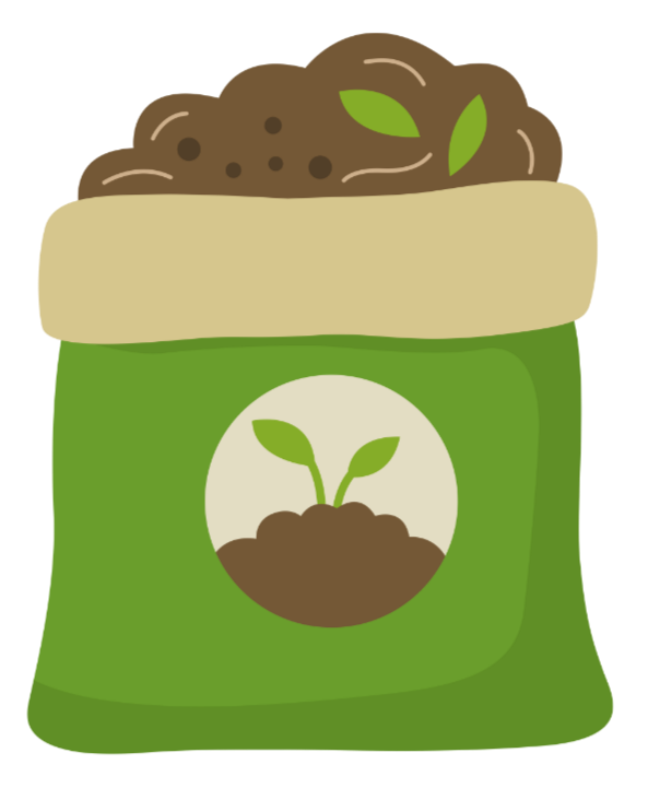 A bag of fertilizer.