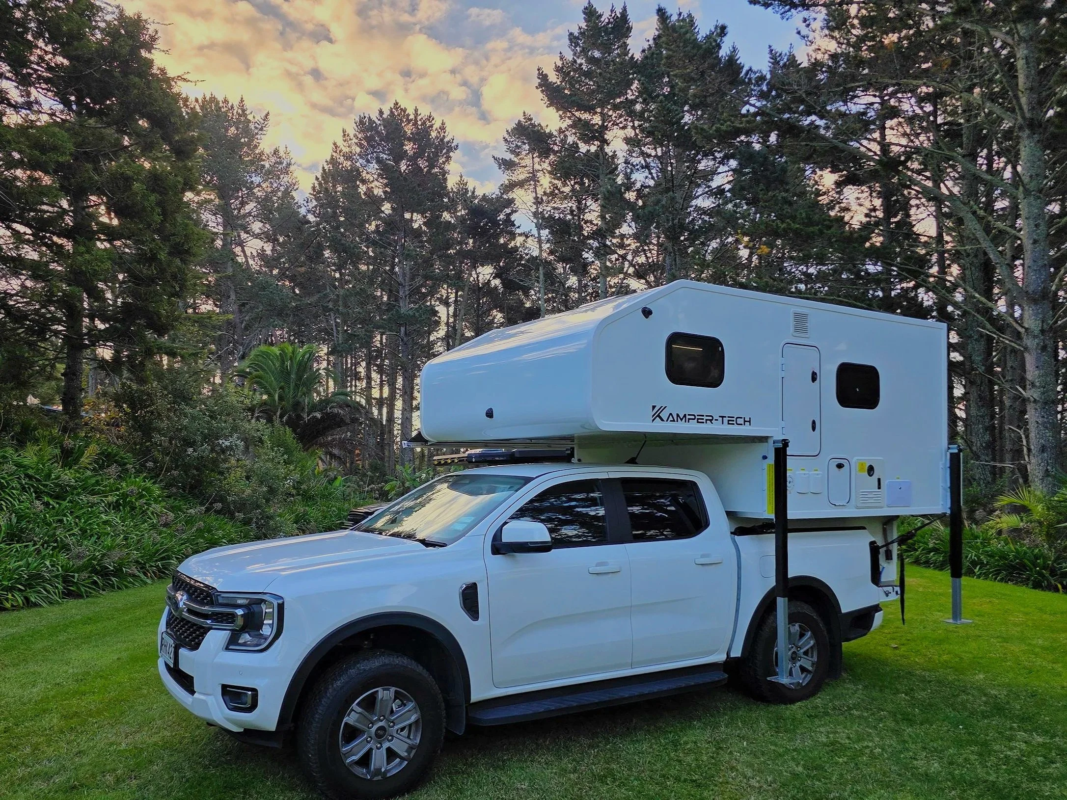 Kamper-Tech Hardtop slide-on camper. Full kitchen, off-grid power, perfect for New Zealand conditions. Available now for $62,000.