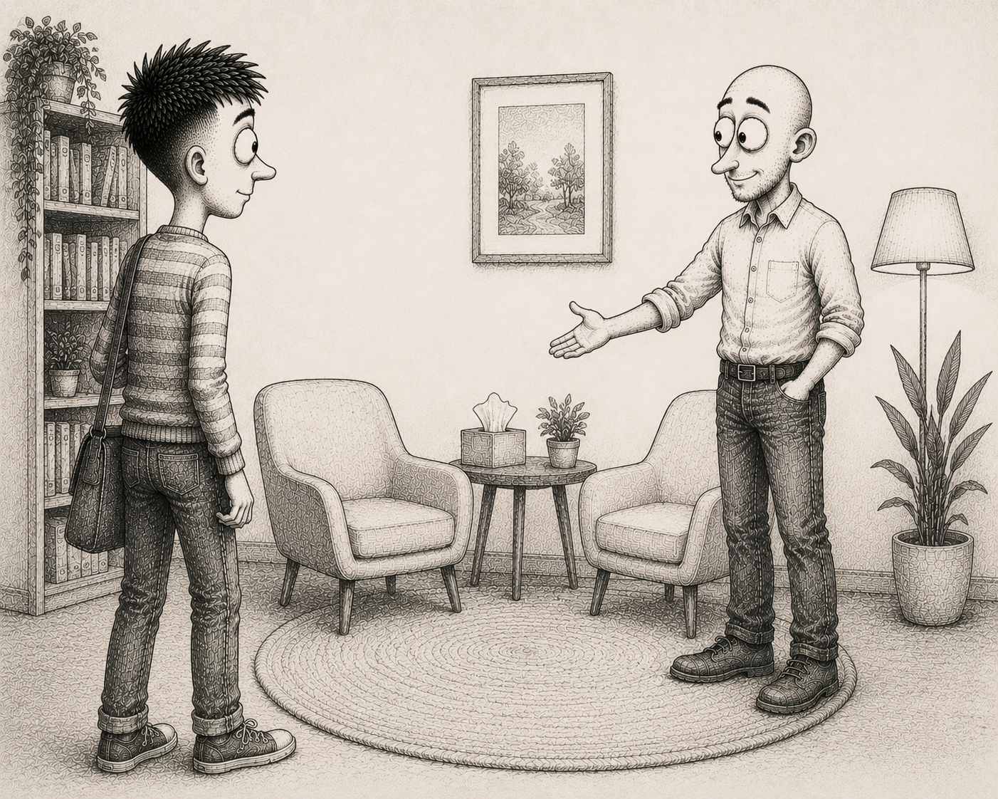 What happens in the first session?