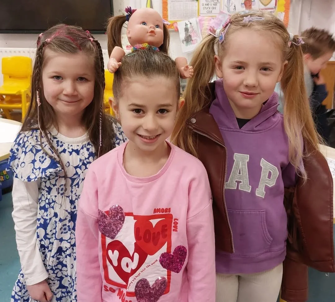 Crazy Hair Day in Lydia's class